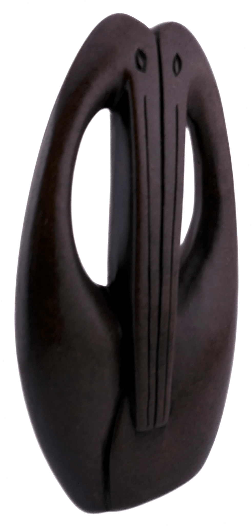 Heron Pair Bird Stone Sculpture handmade in Zimbabwe 20cm Garden Patio Conservatory - FriendlyTradingCo
