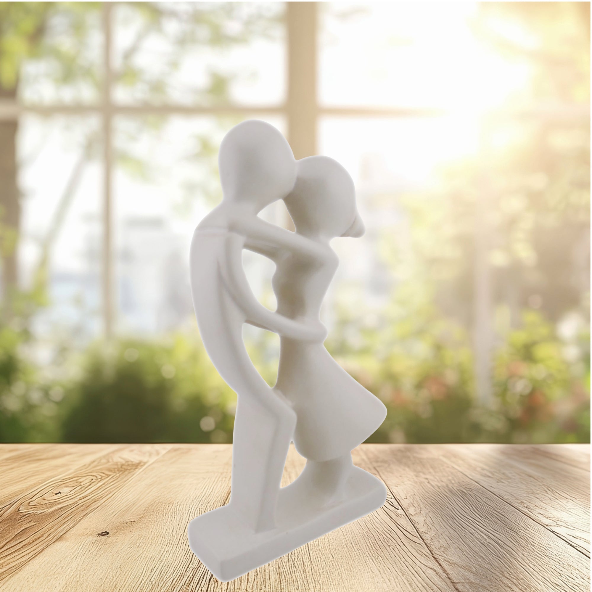 Kissing Lovers // created by hand from a single stone // Valentine lovers in 20 cm // with Storycard - FriendlyTradingCo