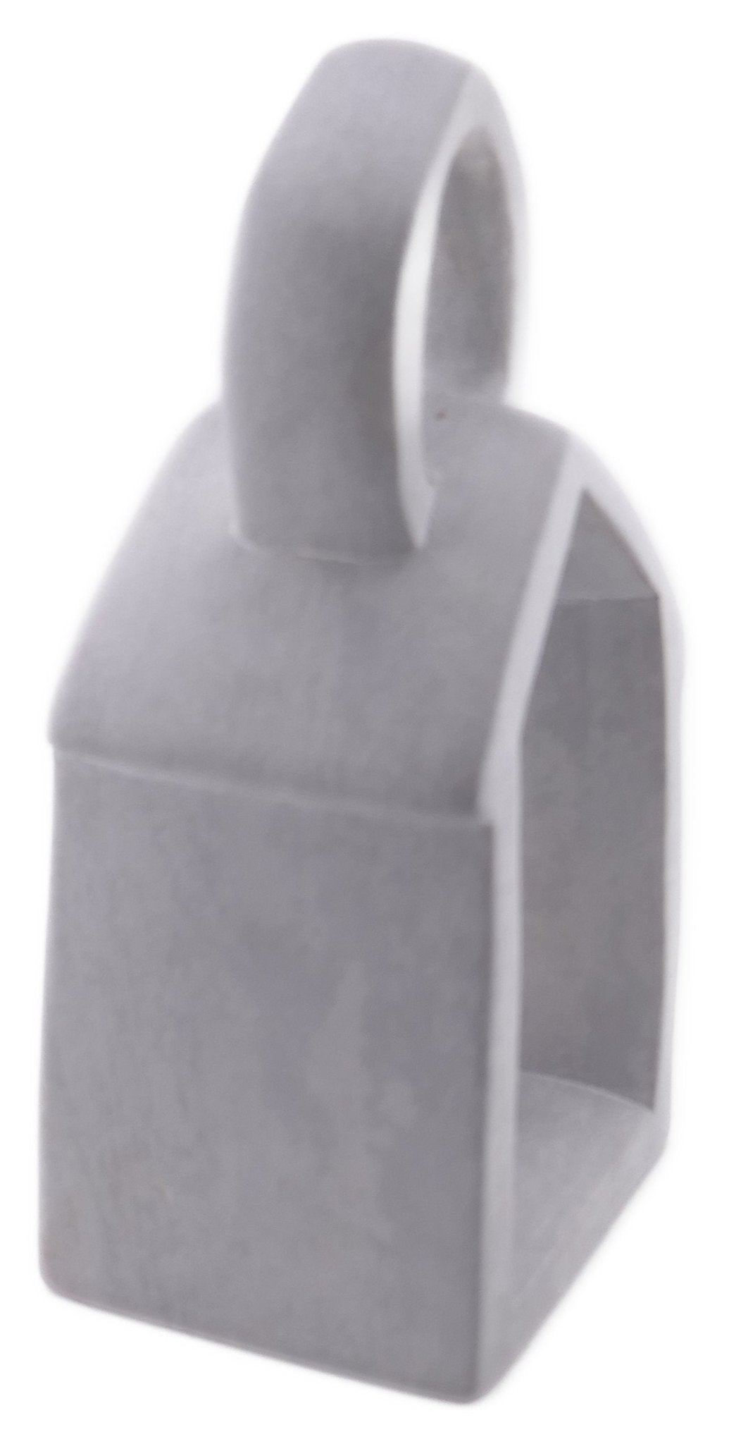 Lantern Design Tealight Candle Lamp hand made 16cm with Storycard Natural / Grey / Orange - FriendlyTradingCo