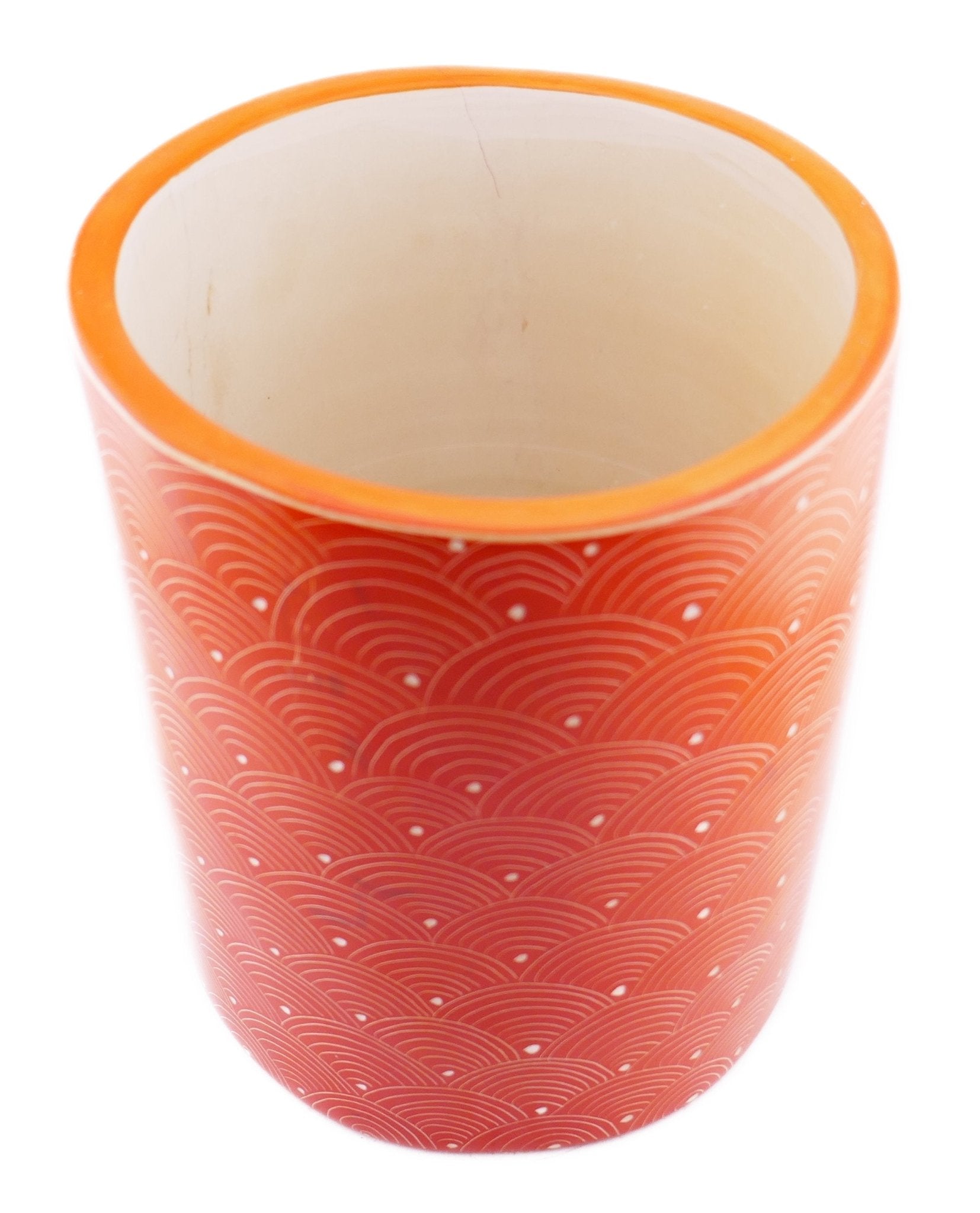 Large Round Stone Planter hand made 18cm 3.2 kg with Storycard many colours - FriendlyTradingCo