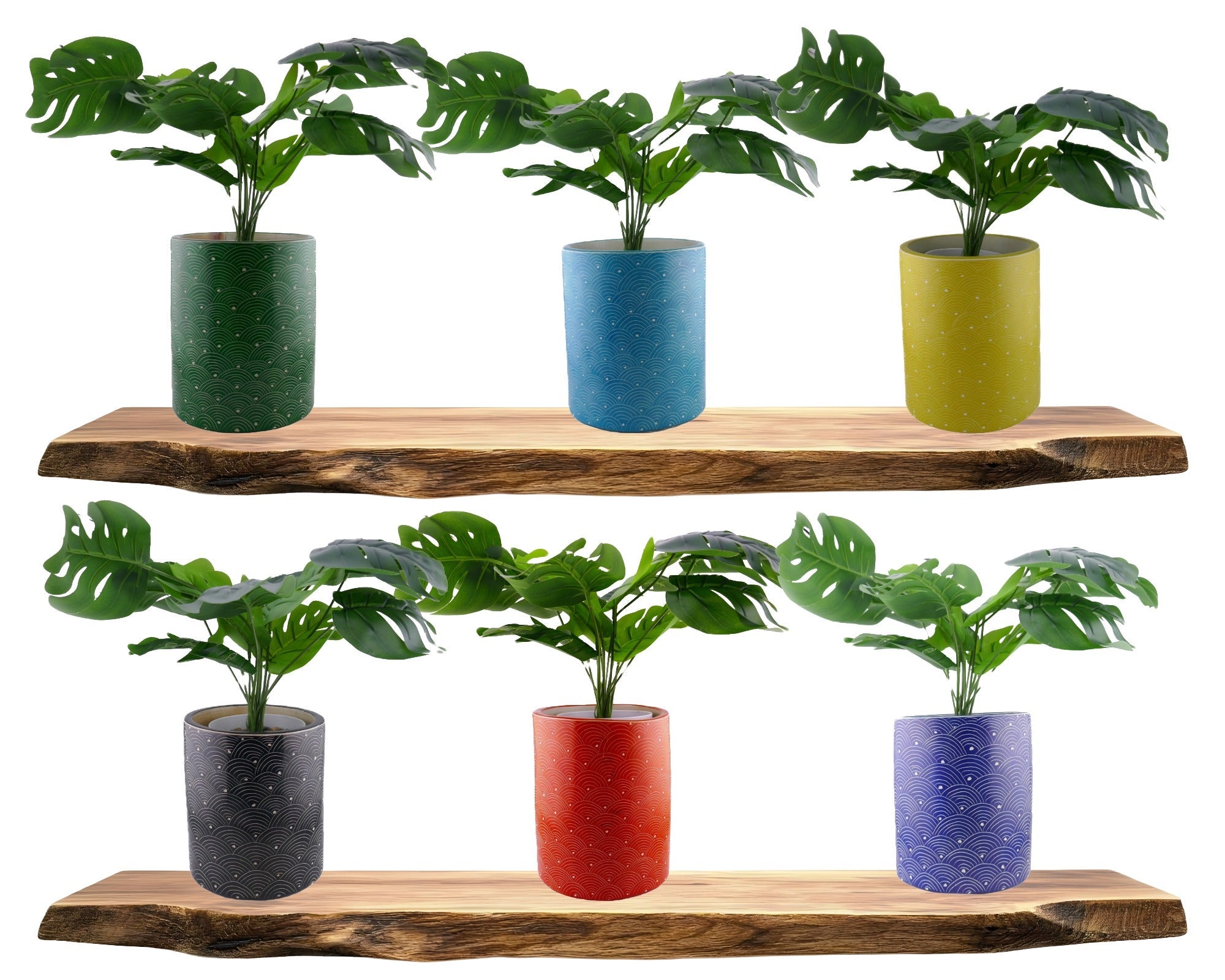 Large Round Stone Planter hand made 18cm 3.2 kg with Storycard many colours - FriendlyTradingCo