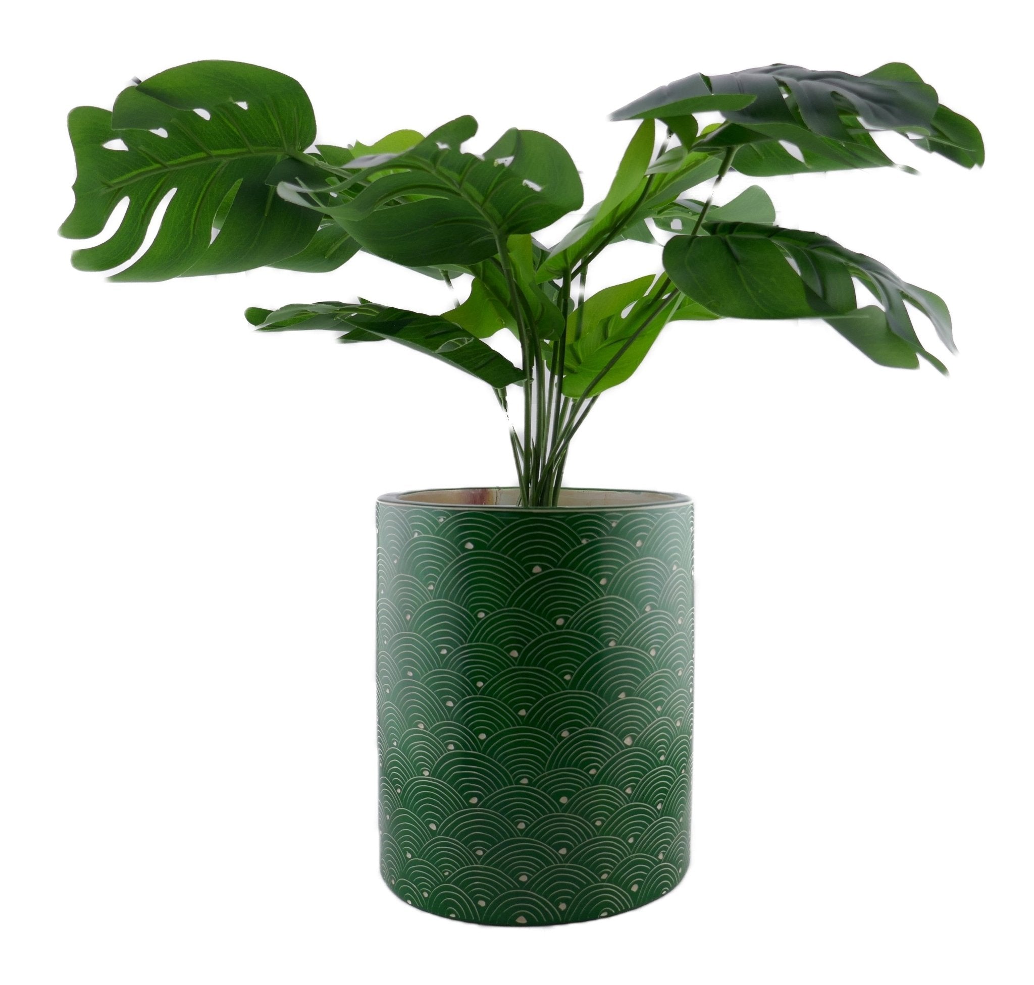 Large Round Stone Planter hand made 18cm 3.2 kg with Storycard many colours - FriendlyTradingCo