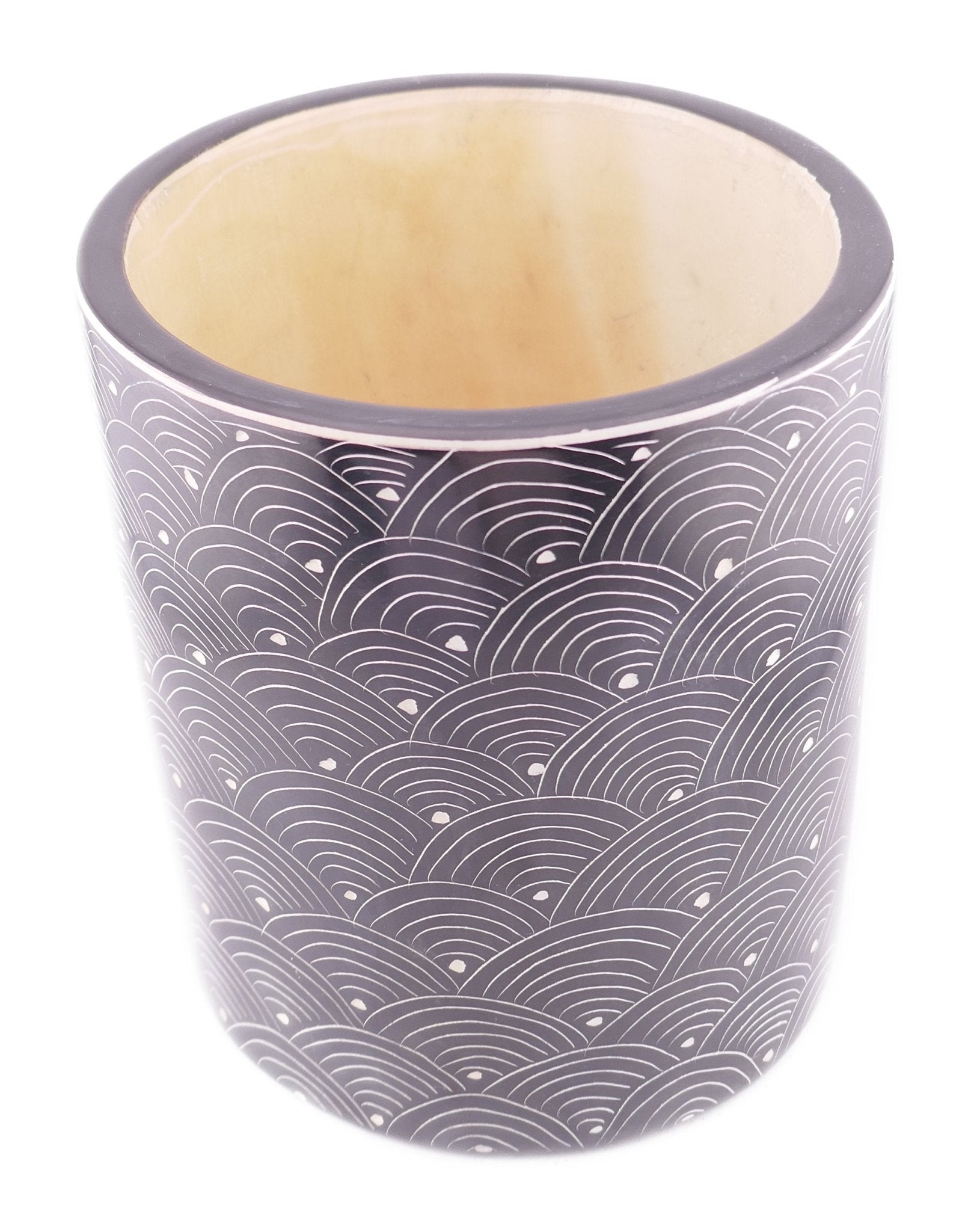 Large Round Stone Planter hand made 18cm 3.2 kg with Storycard many colours - FriendlyTradingCo