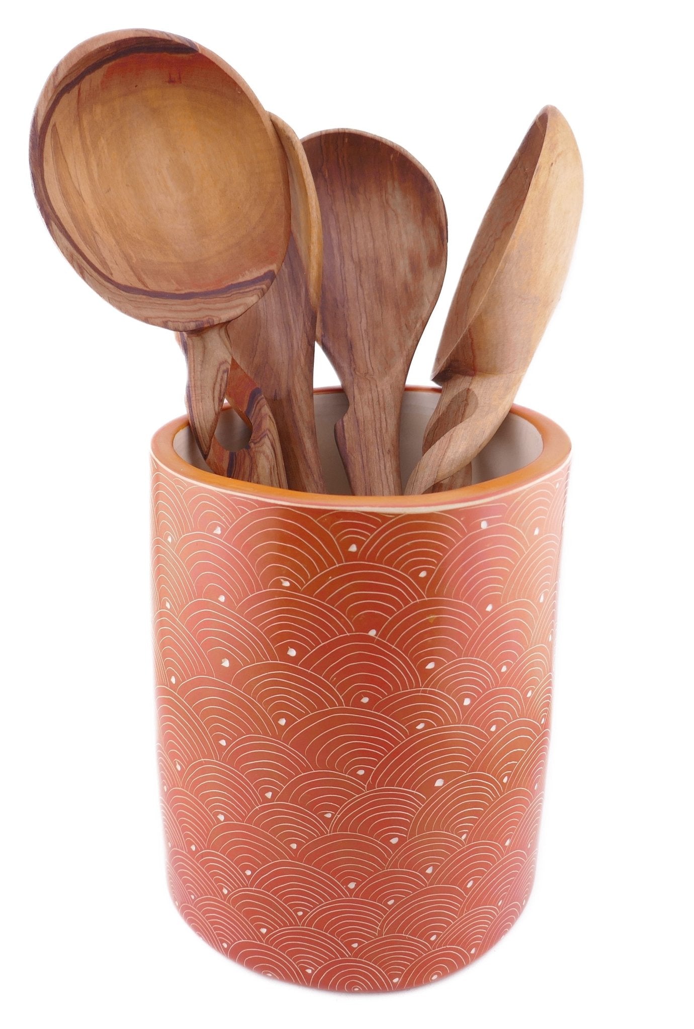 Large Round Stone Storage Pots // Kitchen Storage // Hand made 18cm 3.2 kg // with Storycard // many colours - FriendlyTradingCo