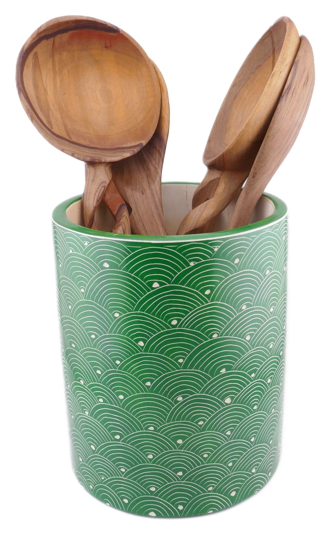 Large Round Stone Storage Pots // Kitchen Storage // Hand made 18cm 3.2 kg // with Storycard // many colours - FriendlyTradingCo