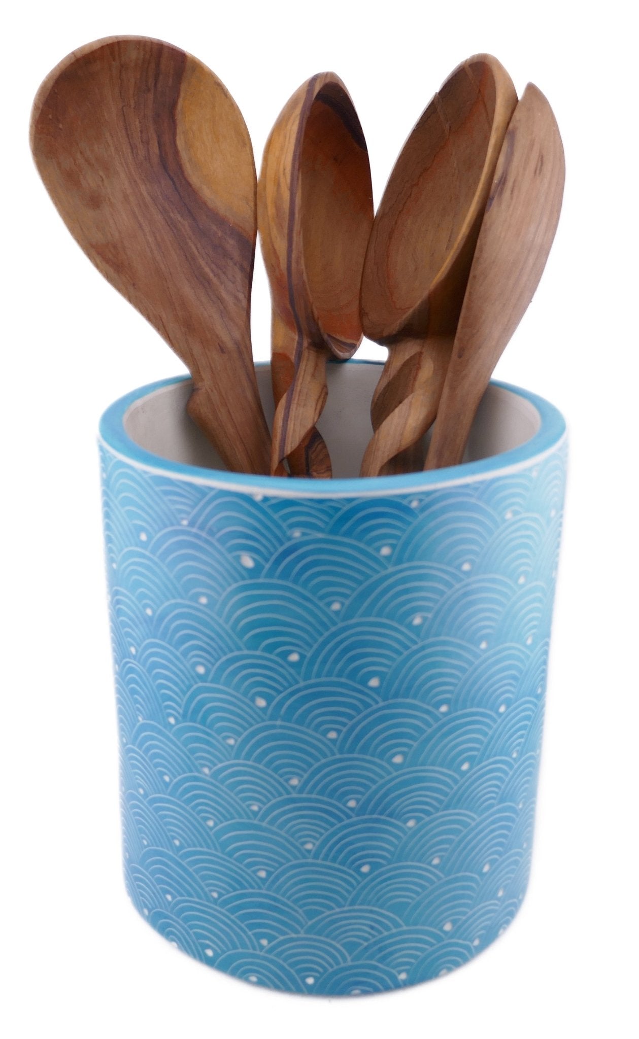 Large Round Stone Storage Pots // Kitchen Storage // Hand made 18cm 3.2 kg // with Storycard // many colours - FriendlyTradingCo