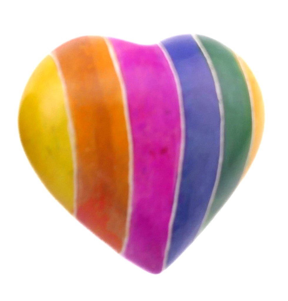 Love Heart Gift Handcrafted Stone 5cm with Storycard - FriendlyTradingCo