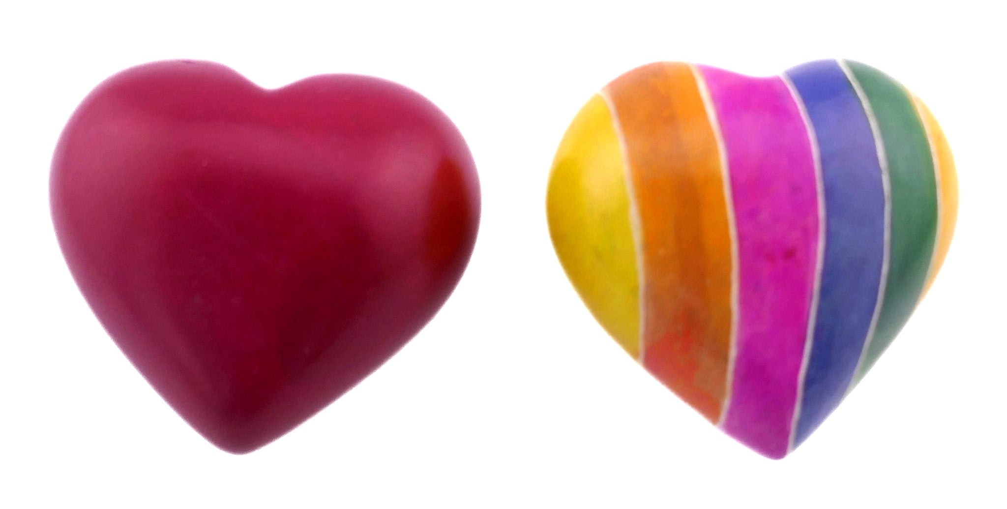 Love Heart Gift Handcrafted Stone 5cm with Storycard - FriendlyTradingCo