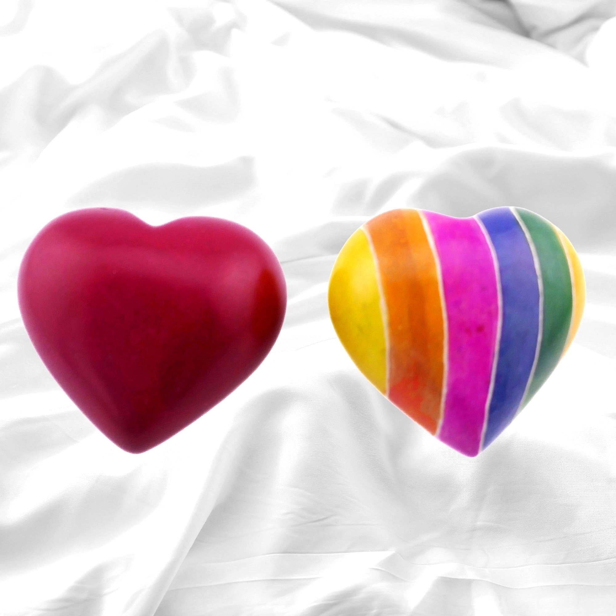 Love Heart Gift Handcrafted Stone 5cm with Storycard - FriendlyTradingCo