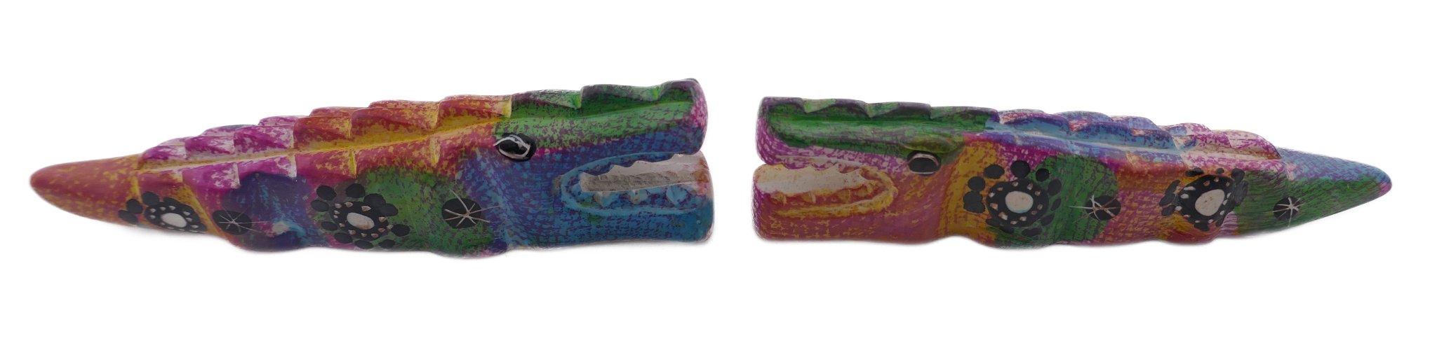 Mini stone Crocodiles // Handmade African Alligators // Healing Animal Totem // 11 cm handcrafted +storycard - FriendlyTradingCo