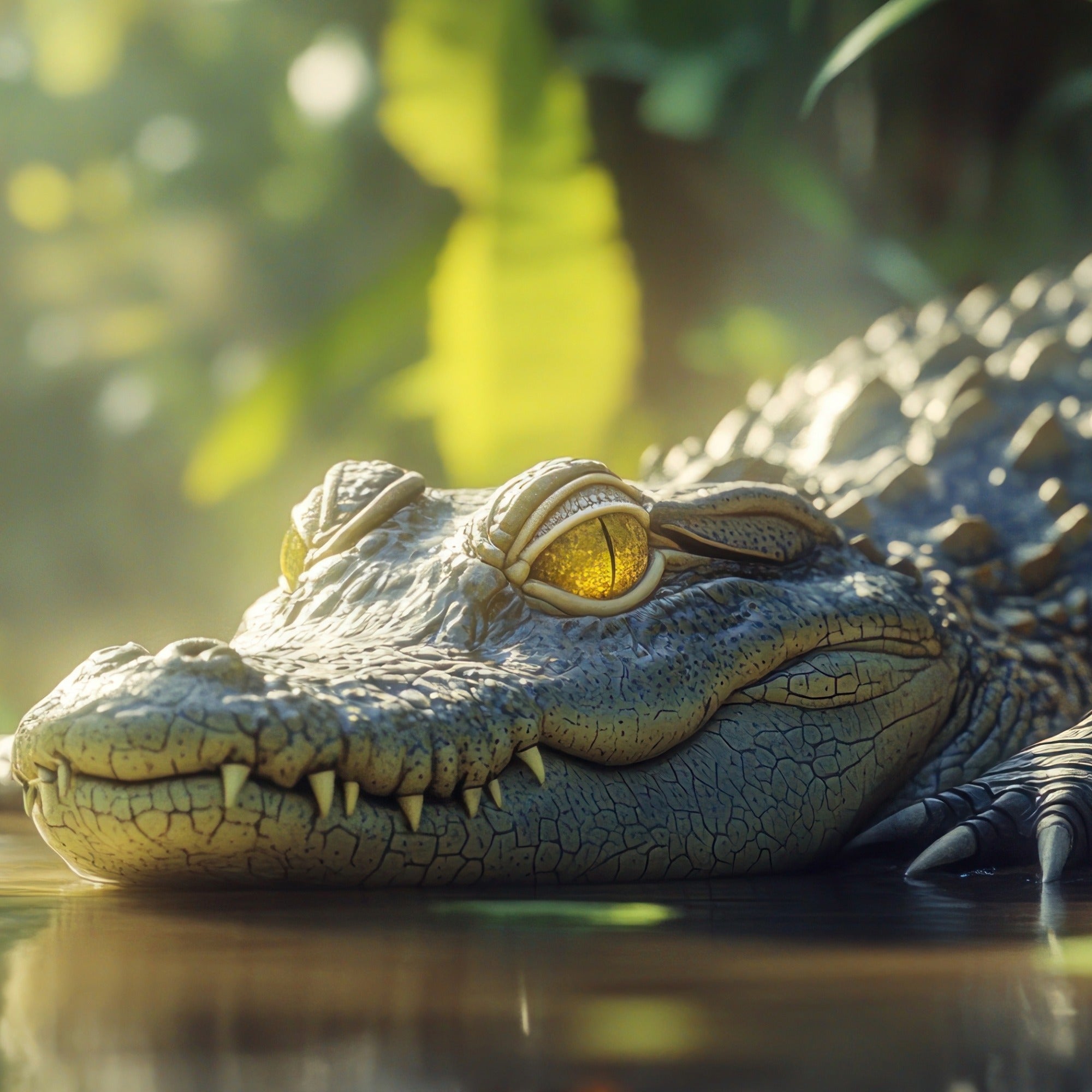 Mini stone Crocodiles // Handmade African Alligators // Healing Animal Totem // 11 cm handcrafted +storycard - FriendlyTradingCo