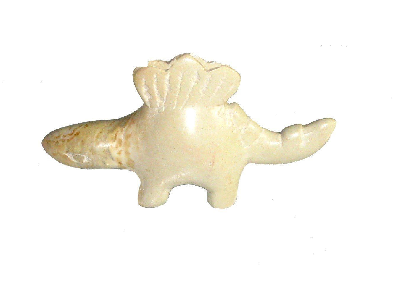 Mini Stone Dinosaurs // Single or Set of 3 Baby Dinosaurs in Soapstone Tyrannosaurus Stegosaurus Triceratops // 5cm with Story - card - FriendlyTradingCo