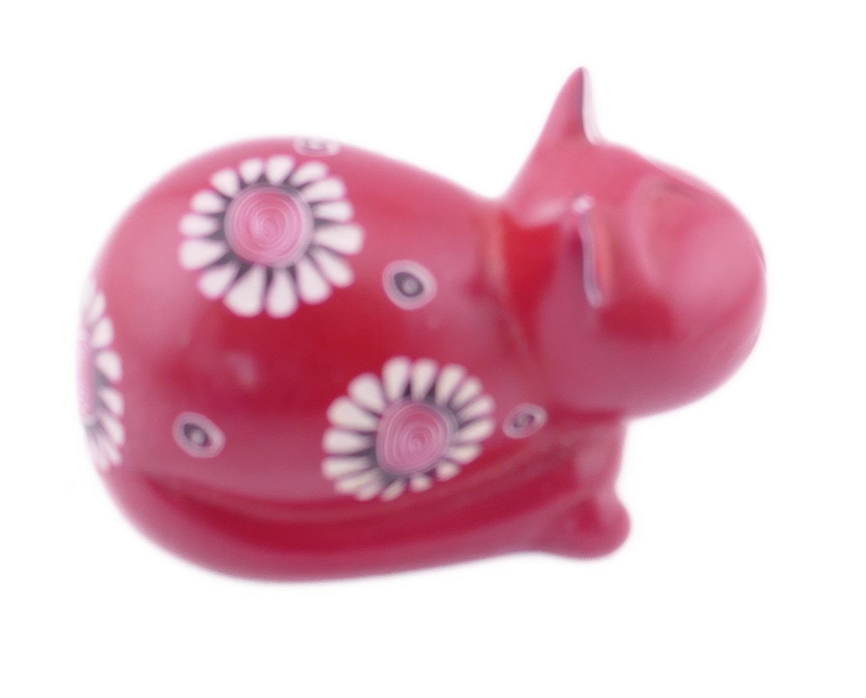 Mini stone Red Cat // Handmade Kitten Keepsake // Healing Animal Totem // 8 x 5 cm handcrafted +storycard - FriendlyTradingCo