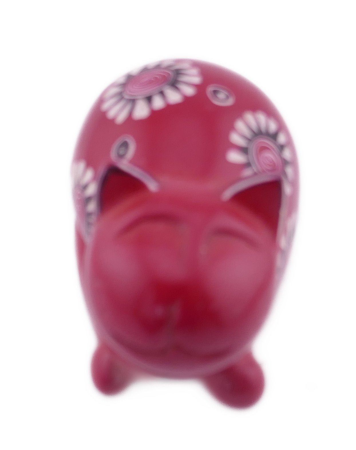 Mini stone Red Cat // Handmade Kitten Keepsake // Healing Animal Totem // 8 x 5 cm handcrafted +storycard - FriendlyTradingCo