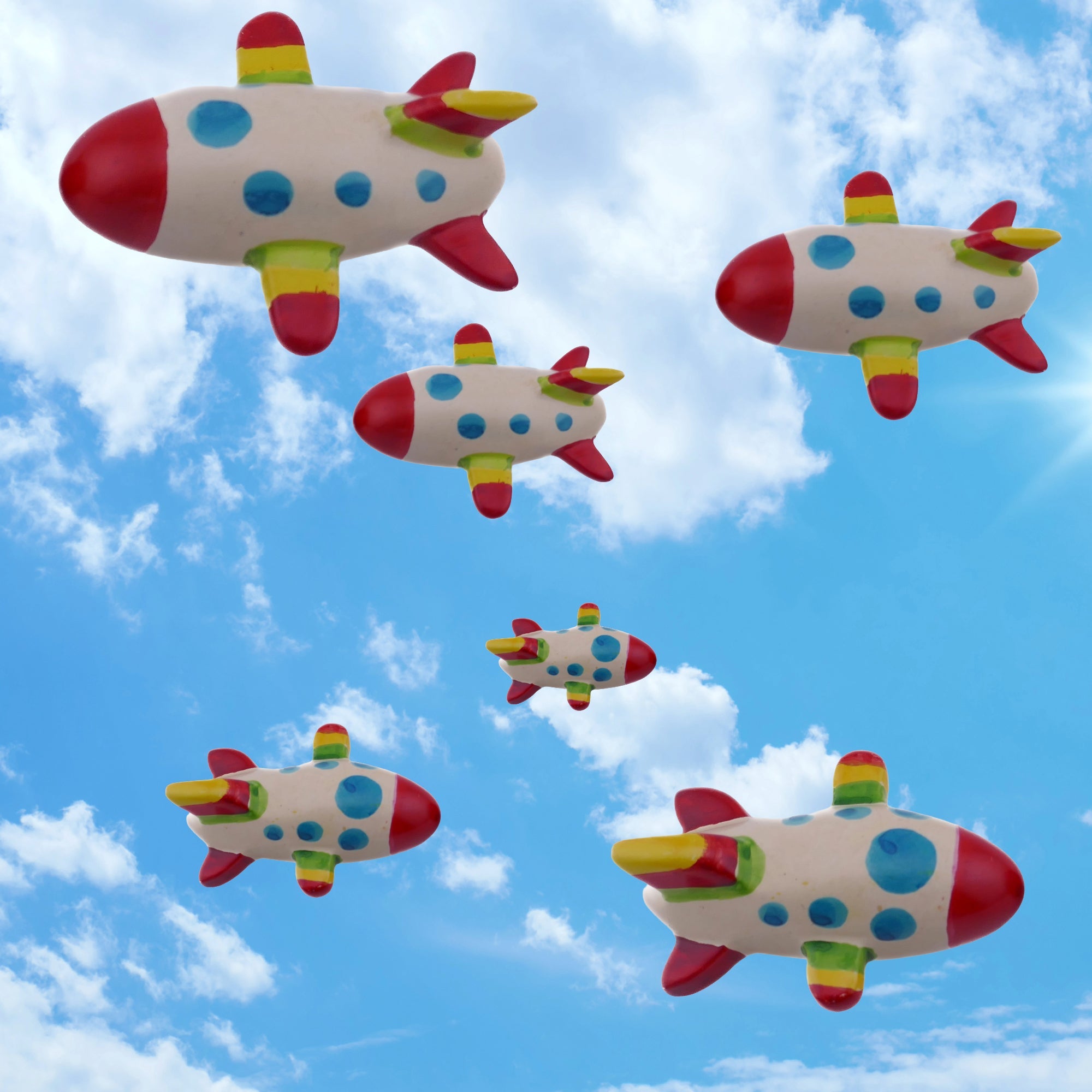 Mini stone vehicles // car, camper van, boat, aeroplane, and rocket // handcrafted in stone Sculpture // 7 cm // + storycard - FriendlyTradingCo