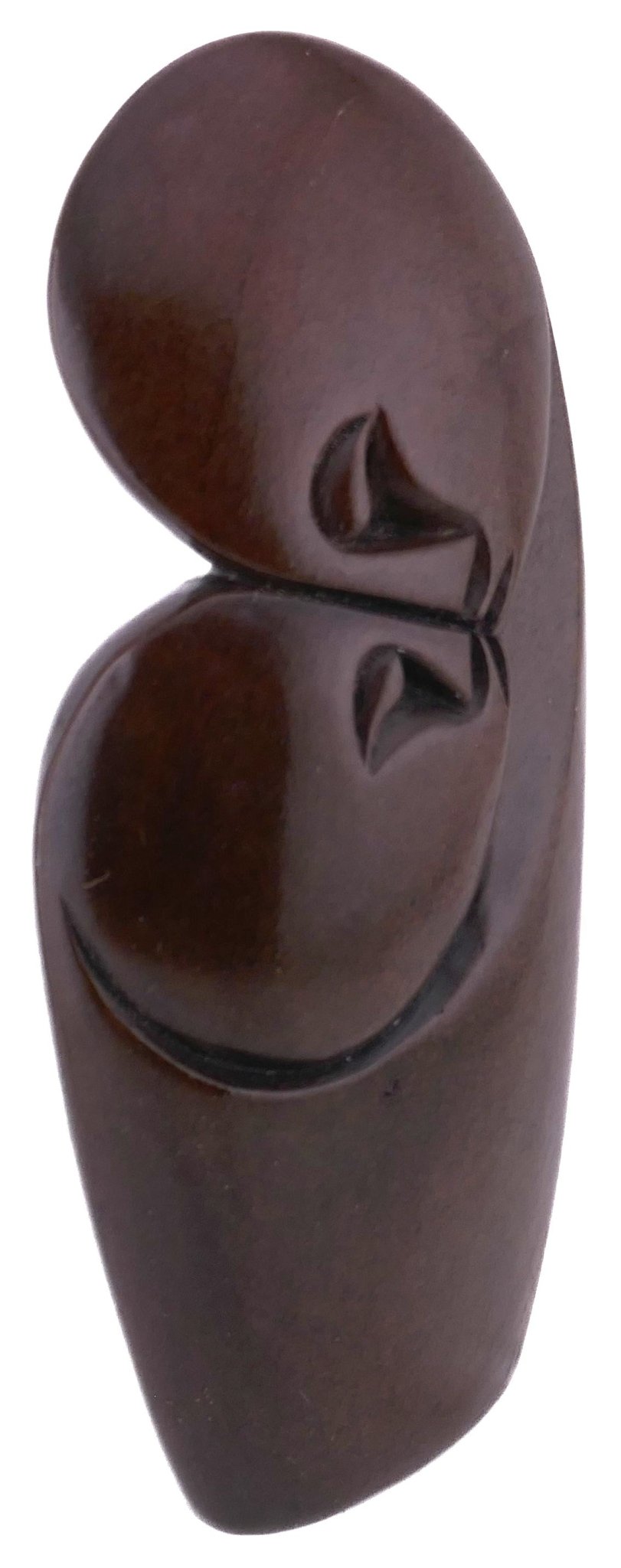 Mother & Child African Art Serpentine Sculpture 20 cm, Brown, 1kg by Zimbabwe Shona Artists // with Storycard - FriendlyTradingCo