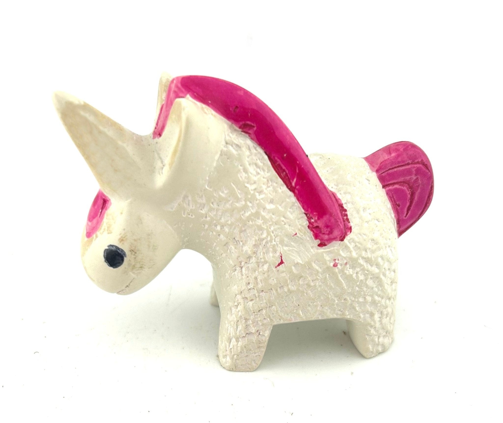 My Animal Friend – Hand - Carved Soapstone Companions // Unicorn // Healing Animal Totem // 8 cm with Gift Box & story card - FriendlyTradingCo