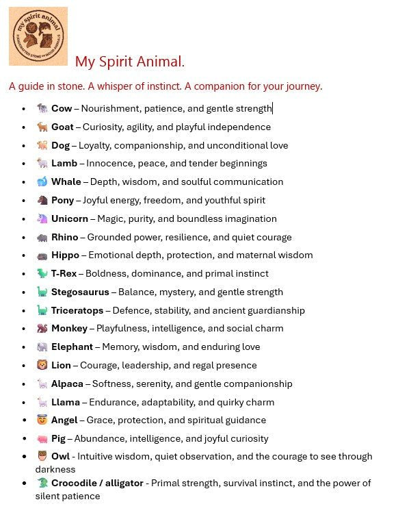My Spirit Animal – Hand - Carved Soapstone Companions // Crocodile / Alligator // Spiritual identity // 11 cm with Gift Box & story card (Copy) - FriendlyTradingCo