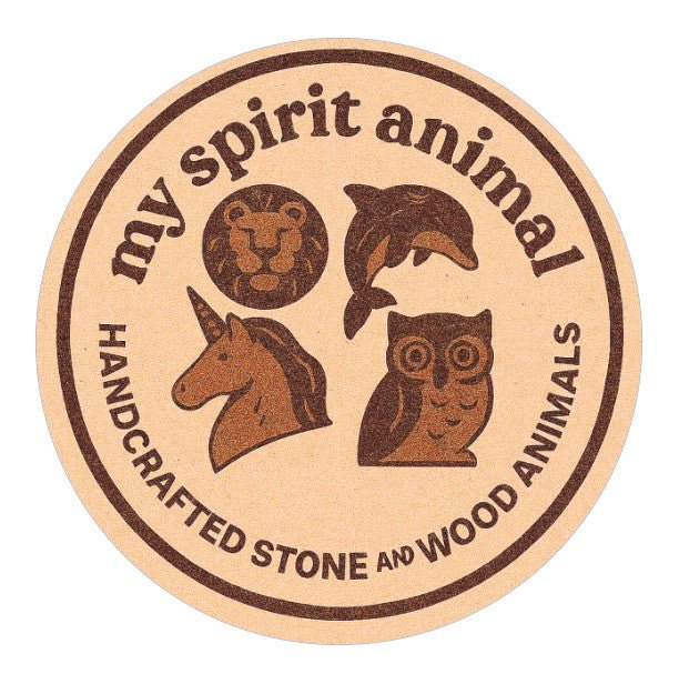 My Spirit Animal – Hand - Carved Soapstone Companions // Friendly Dinosaur // Spiritual identity // 10 cm with Gift Box & story card - FriendlyTradingCo