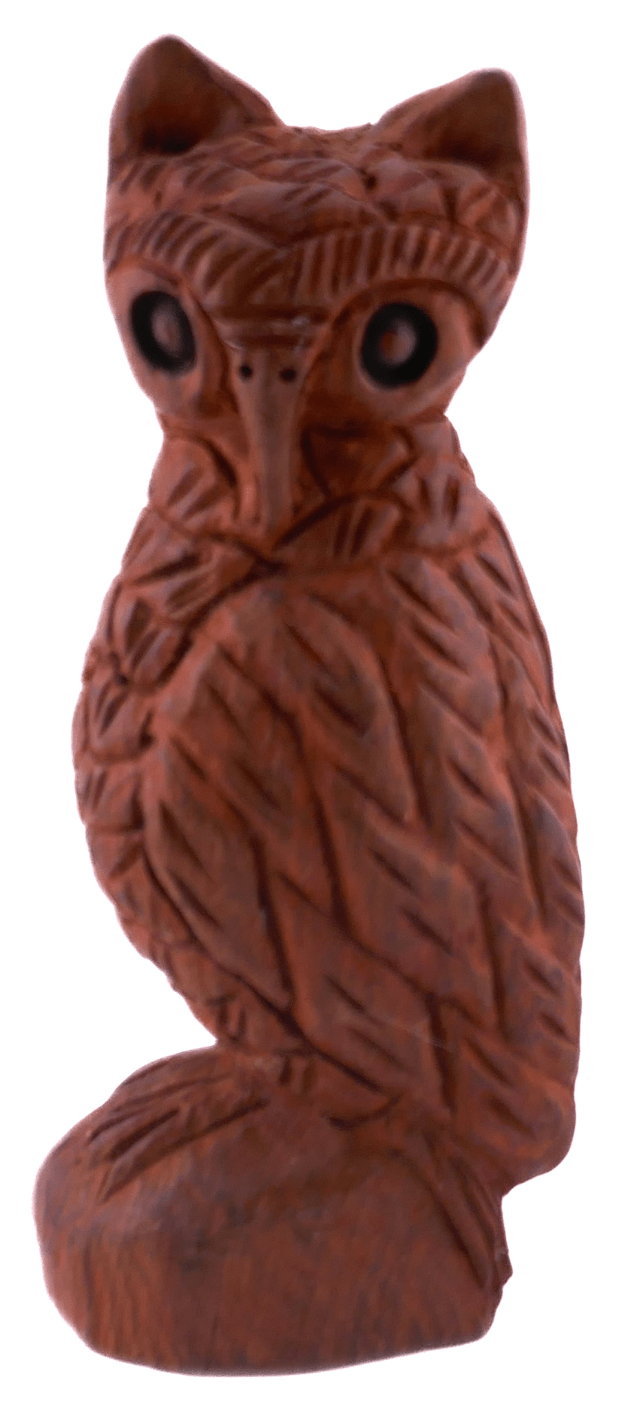 Owl, Hand made wooden carving, 19 cm - FriendlyTradingCo