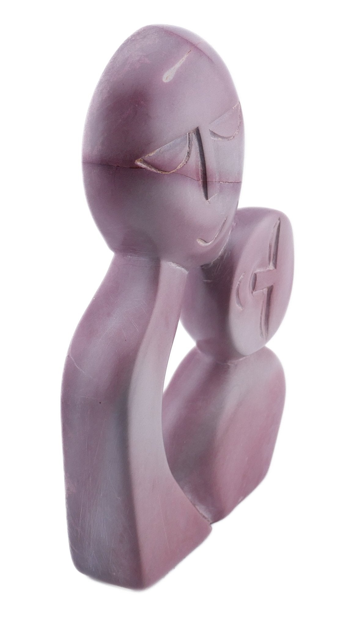 Parent and Child // Mother and Daughter // stone sculpture 18 cm / Hand crafted in Africa // +Storycard - FriendlyTradingCo