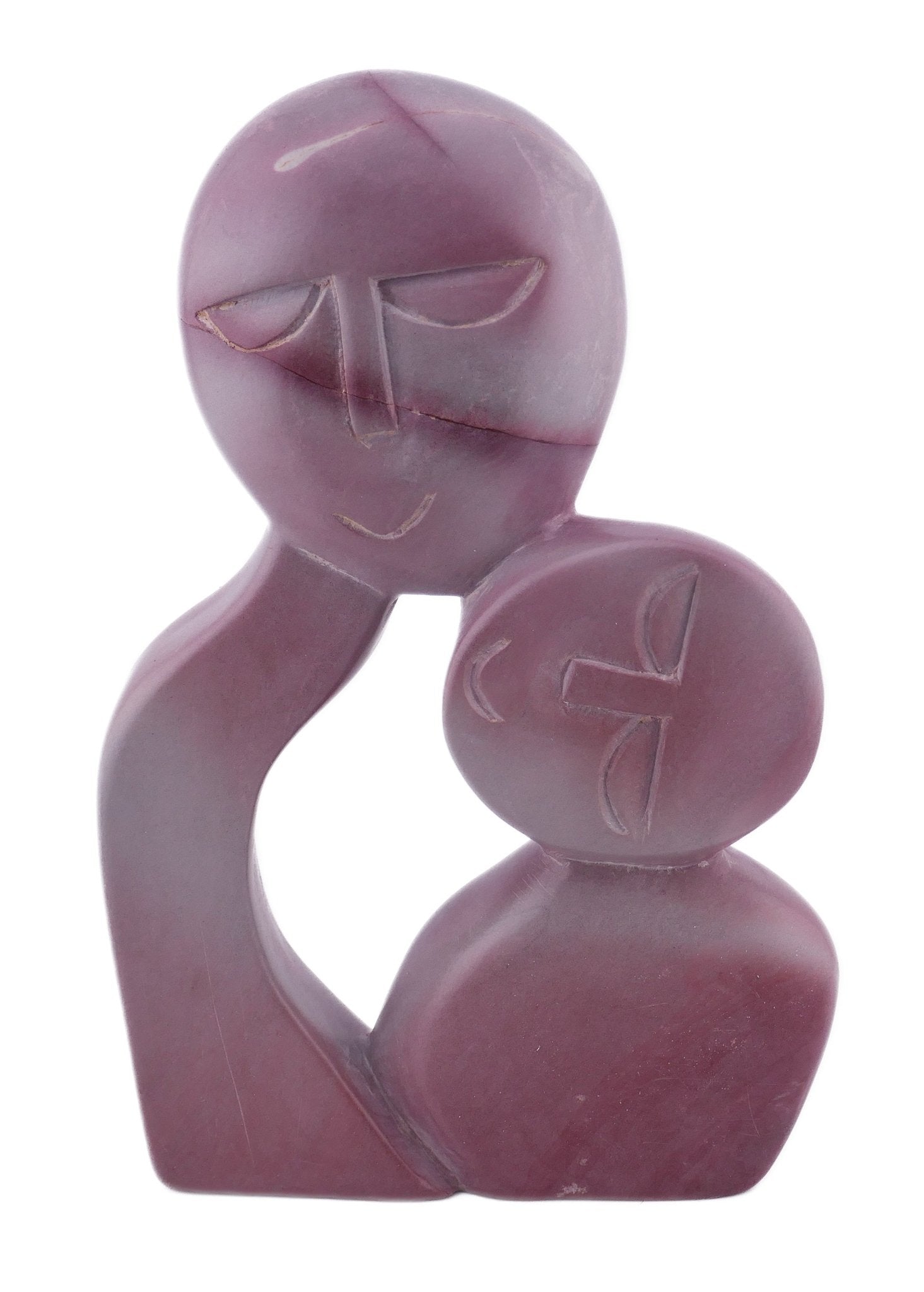 Parent and Child // Mother and Daughter // stone sculpture 18 cm / Hand crafted in Africa // +Storycard - FriendlyTradingCo