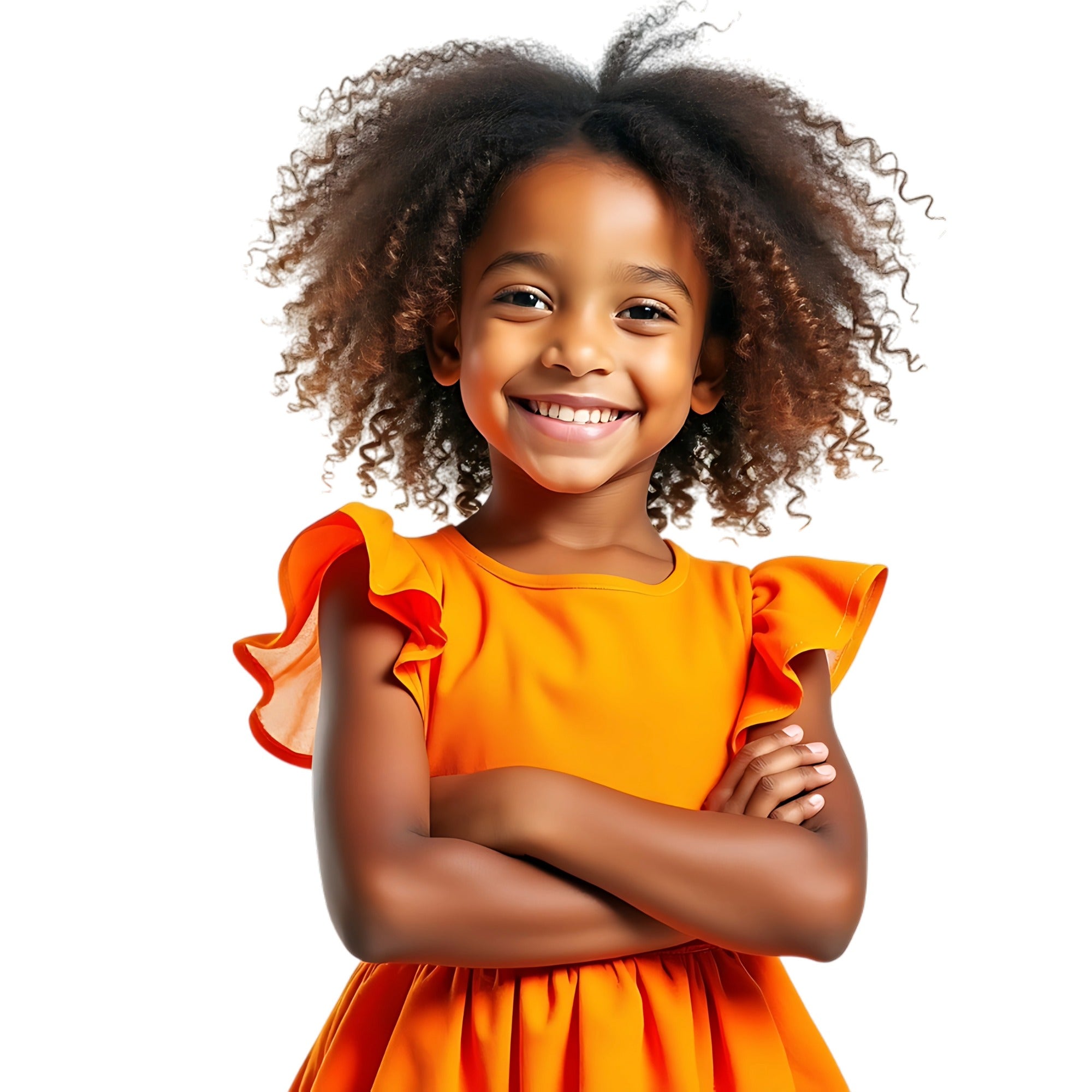 Ruffle Strapped Square Neck Textured Casual Vacation Dress Girls // African Dashiki colours // Age Guide from 3 - 5 // Design: Paddling Blue - FriendlyTradingCo