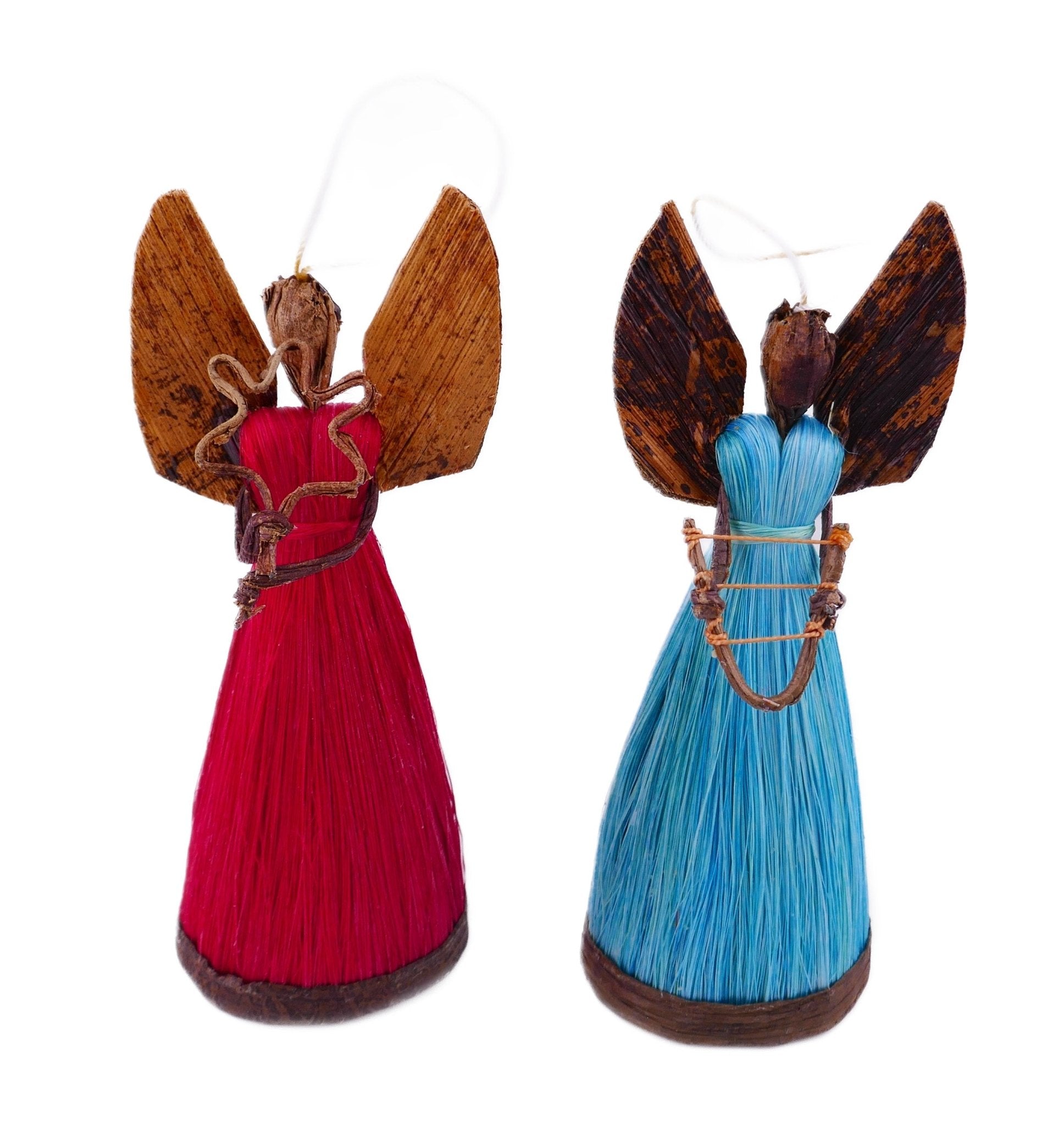 Sisal Angel Decoration Children`s Christmas Tree 15cm + Storycard - FriendlyTradingCo