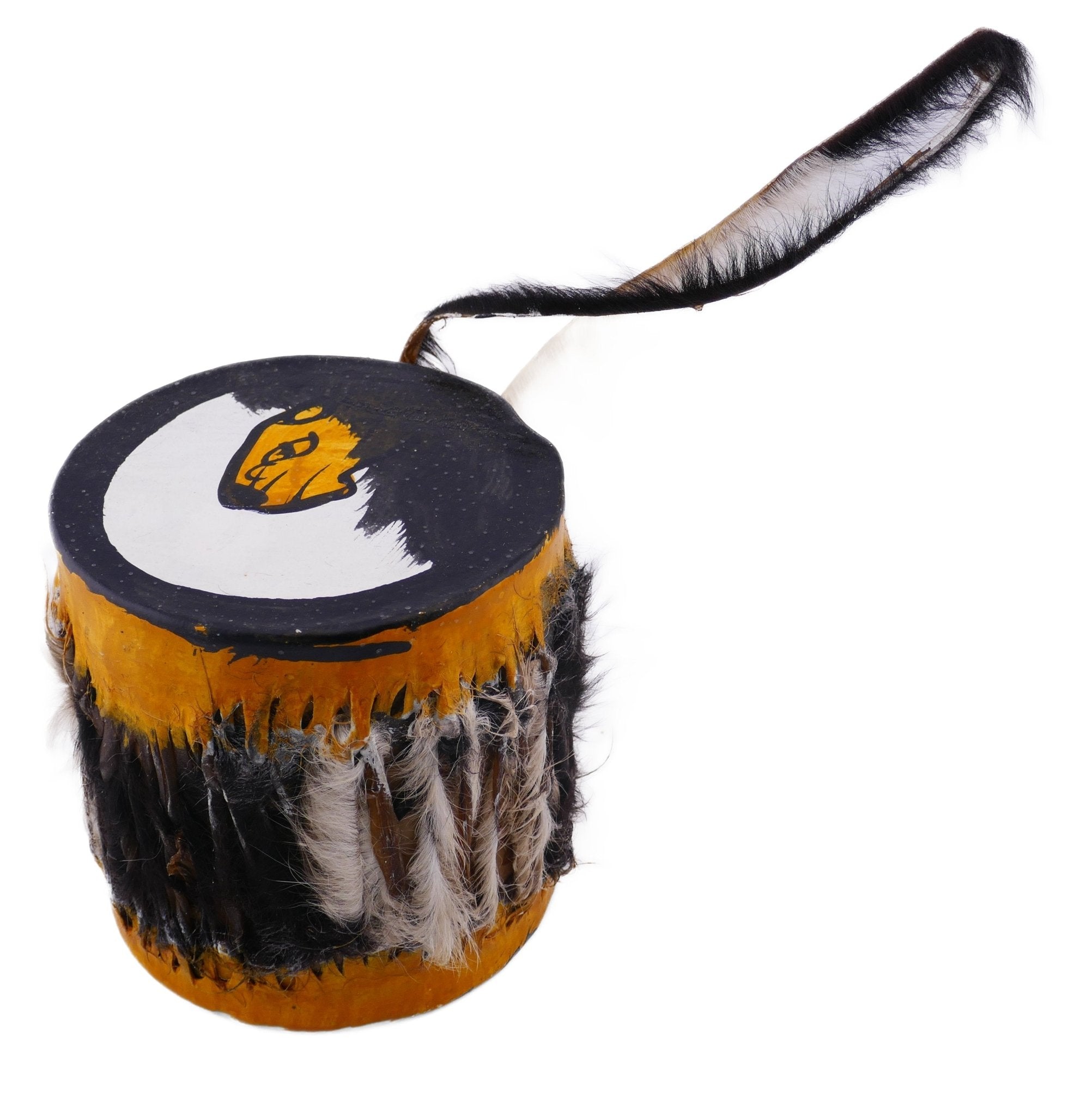 Small Childrens African Alto Hand Drum handmade Festival Drum Tom Tom Bongo with Storycard - FriendlyTradingCo