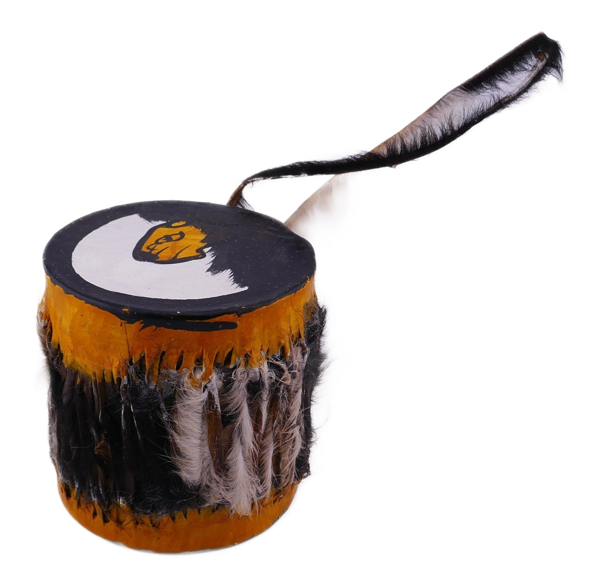 Small Childrens African Alto Hand Drum handmade Festival Drum Tom Tom Bongo with Storycard - FriendlyTradingCo