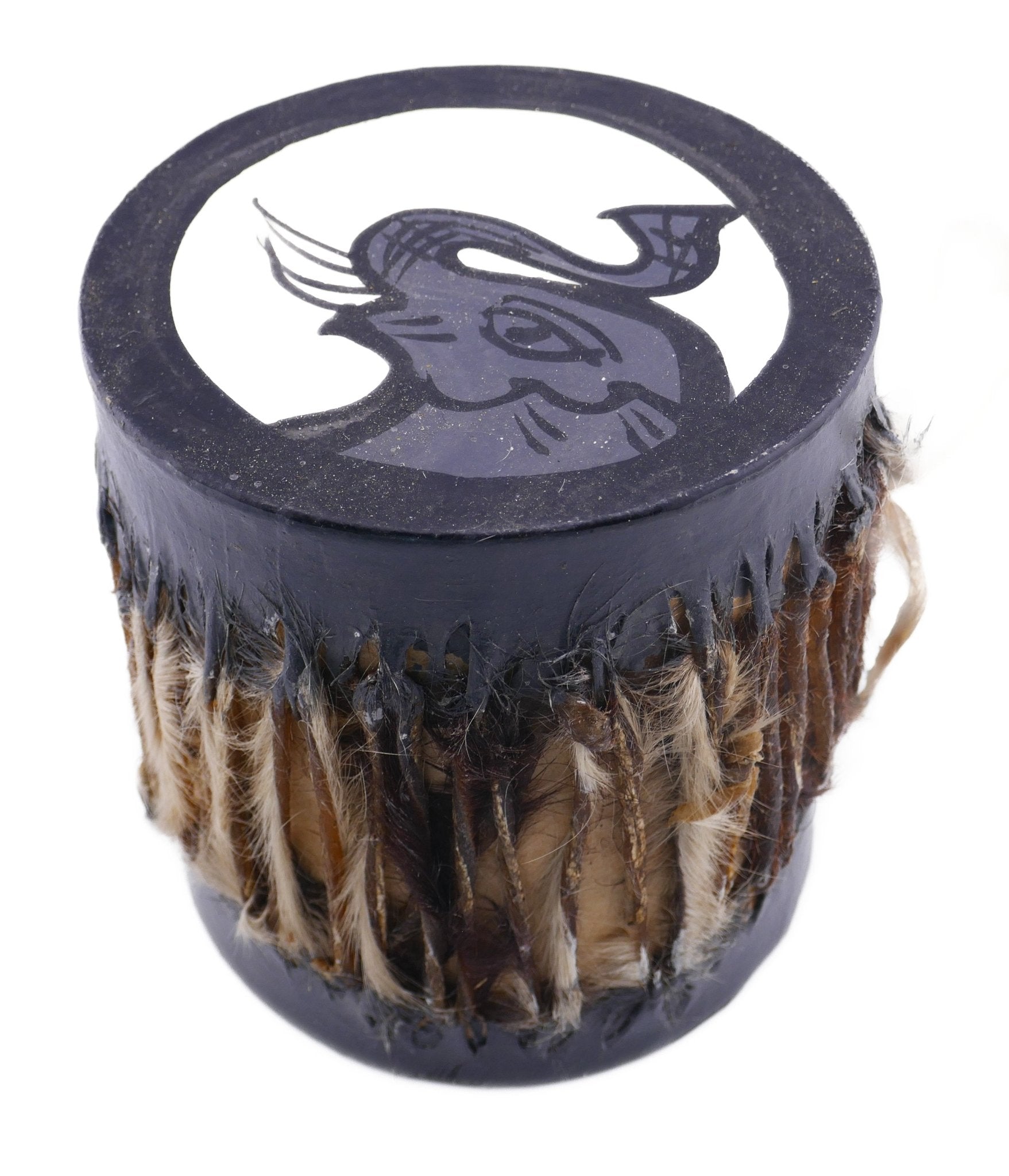 Small Childrens African Alto Hand Drum handmade Festival Drum Tom Tom Bongo with Storycard - FriendlyTradingCo