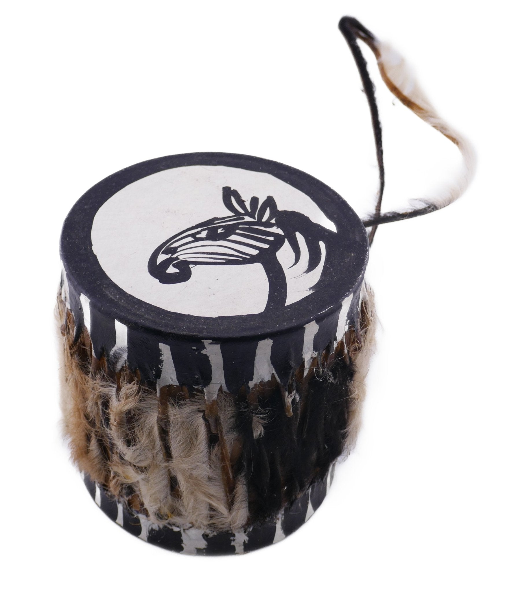 Small Childrens African Alto Hand Drum handmade Festival Drum Tom Tom Bongo with Storycard - FriendlyTradingCo