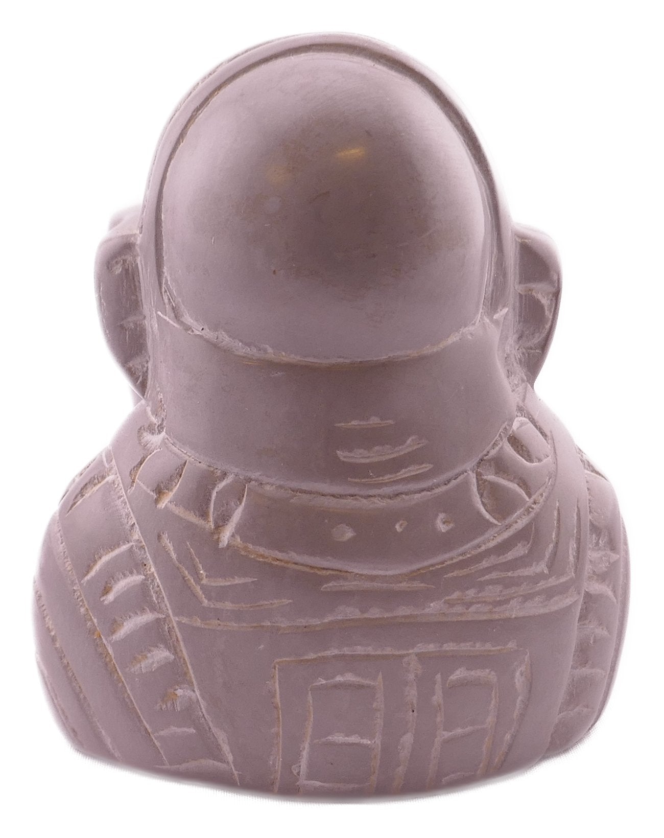 Stone Age Spaceman Sculpture // Hand carved stone sculpture 10 x 8 cm // Created in the birthplace of humanity // +Storycard - FriendlyTradingCo