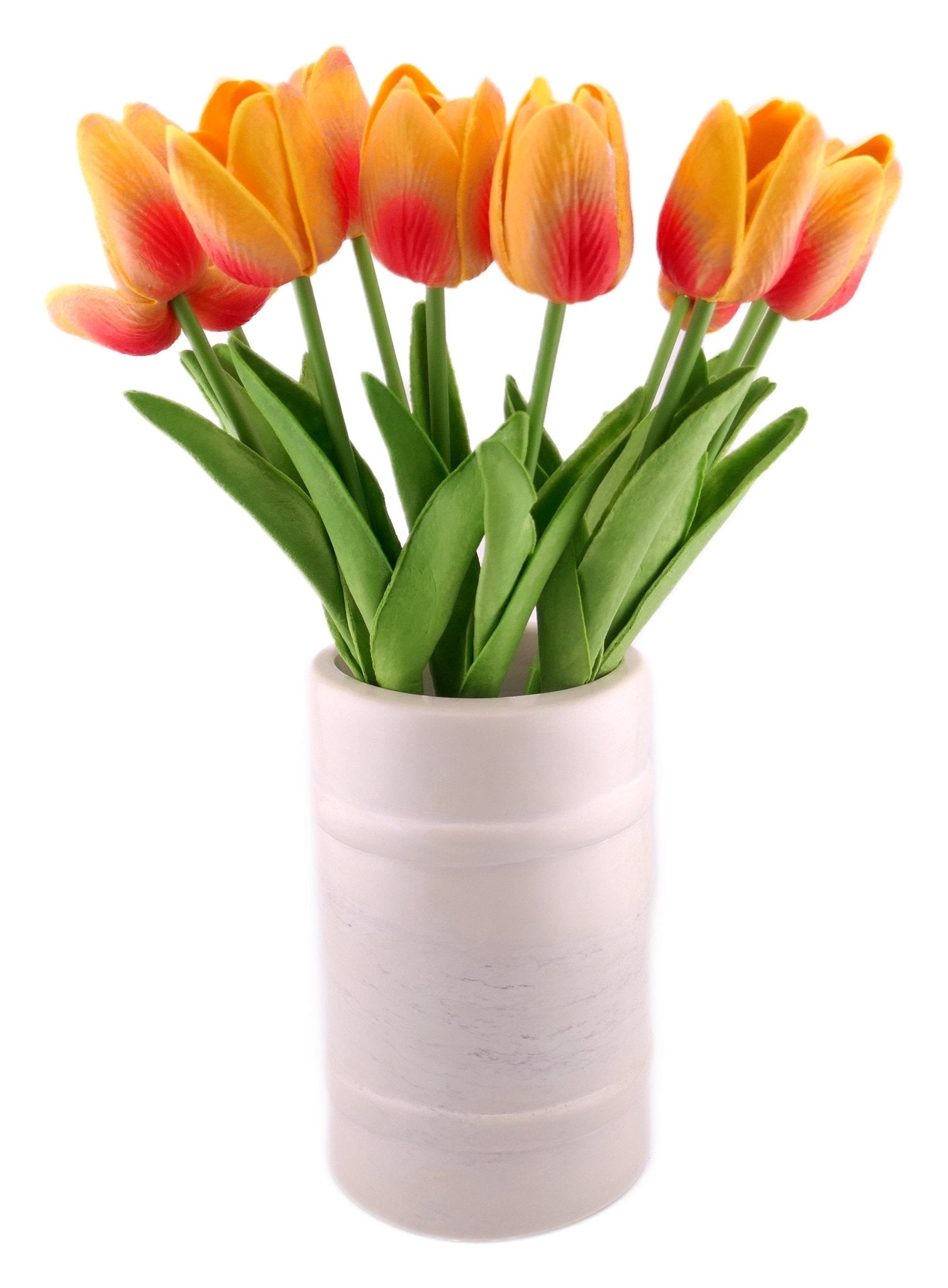 Stone Barrel Vase hand made 16cm 1.5 kg with Storycard - FriendlyTradingCo