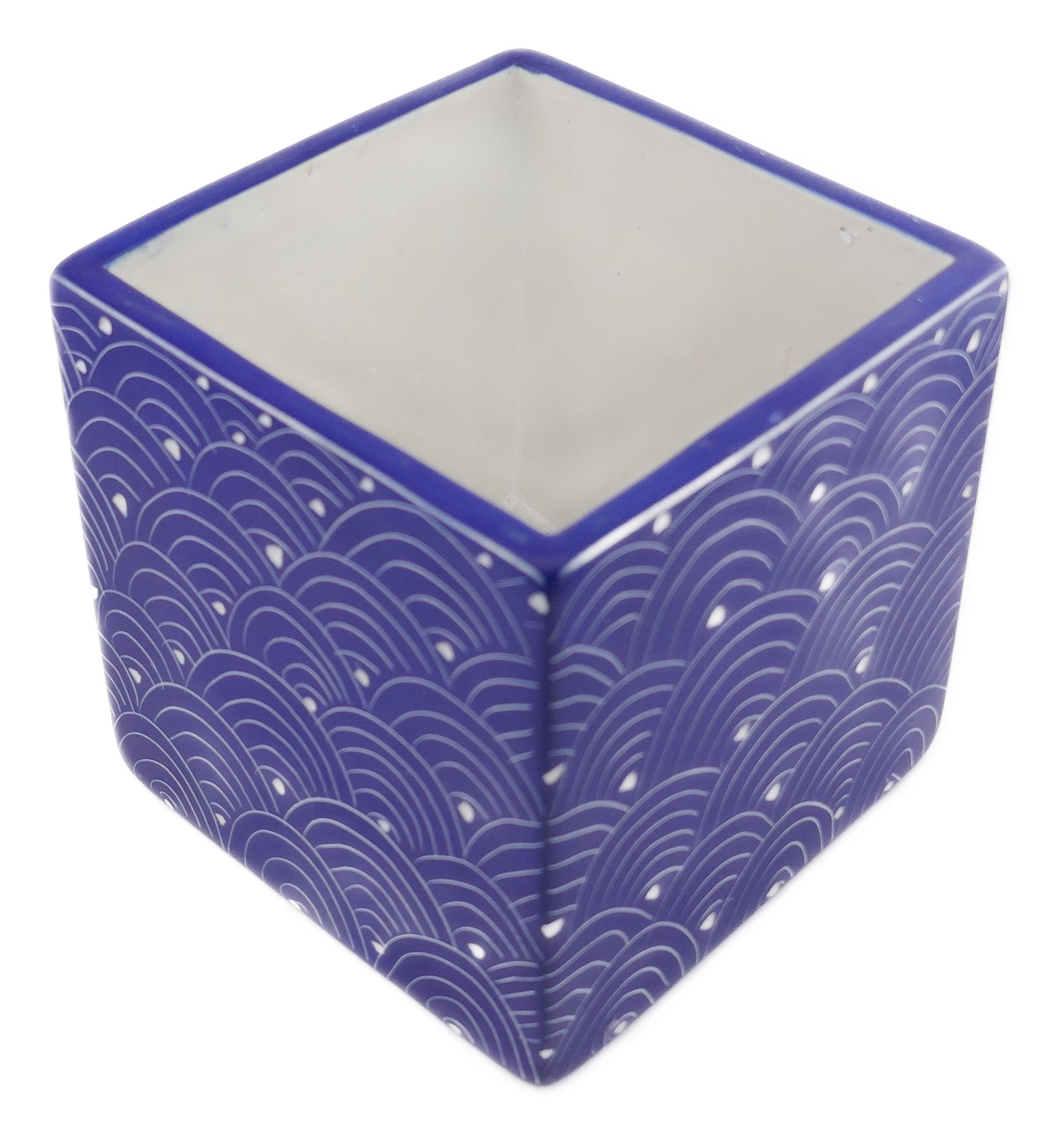 Stone Cube Kitchen Storage Pots // Bathroom Storage Pots // Hand made 10x10x10 cm // with Storycard // many colours - FriendlyTradingCo