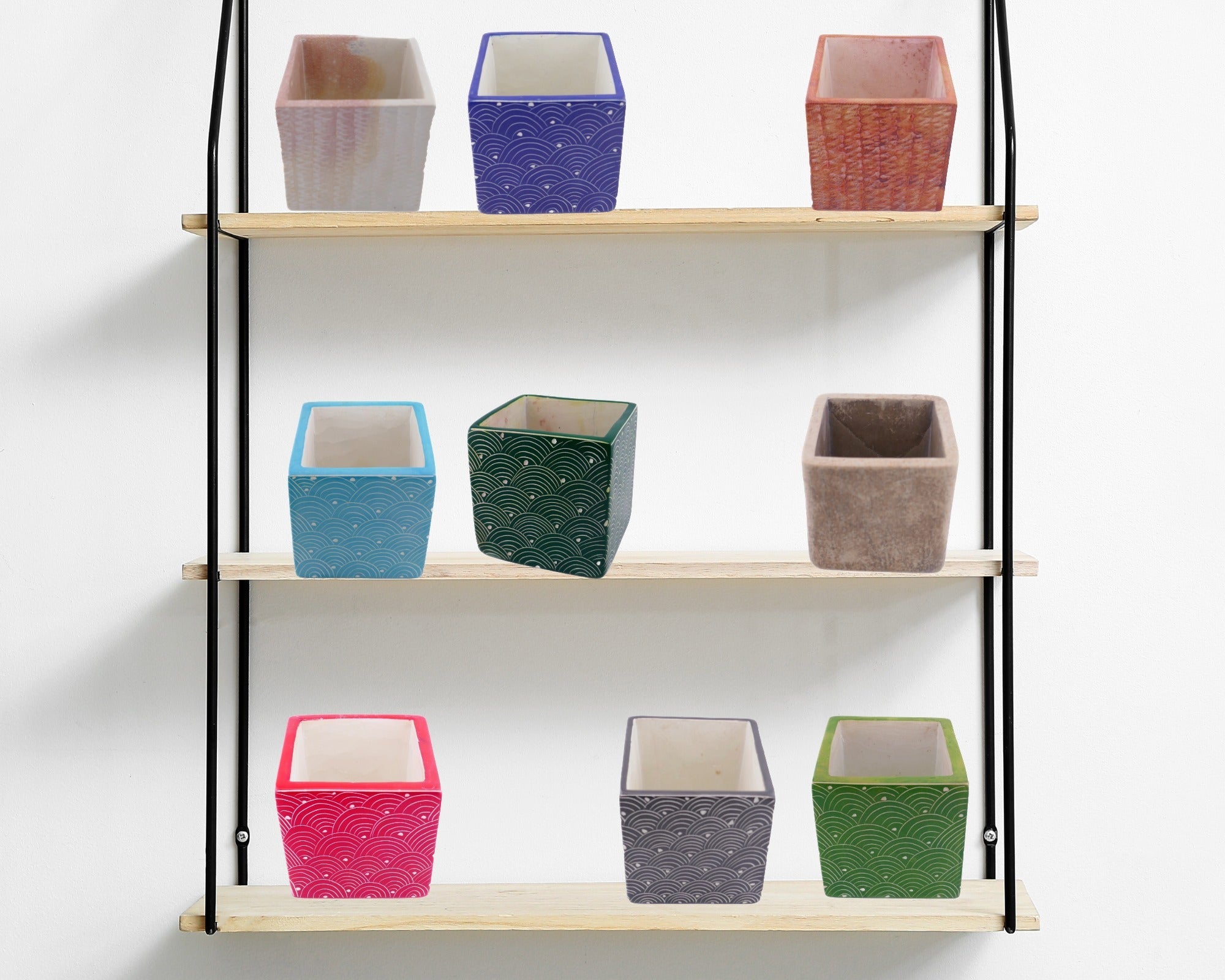 Stone Cube Kitchen Storage Pots // Bathroom Storage Pots // Hand made 10x10x10 cm // with Storycard // many colours - FriendlyTradingCo