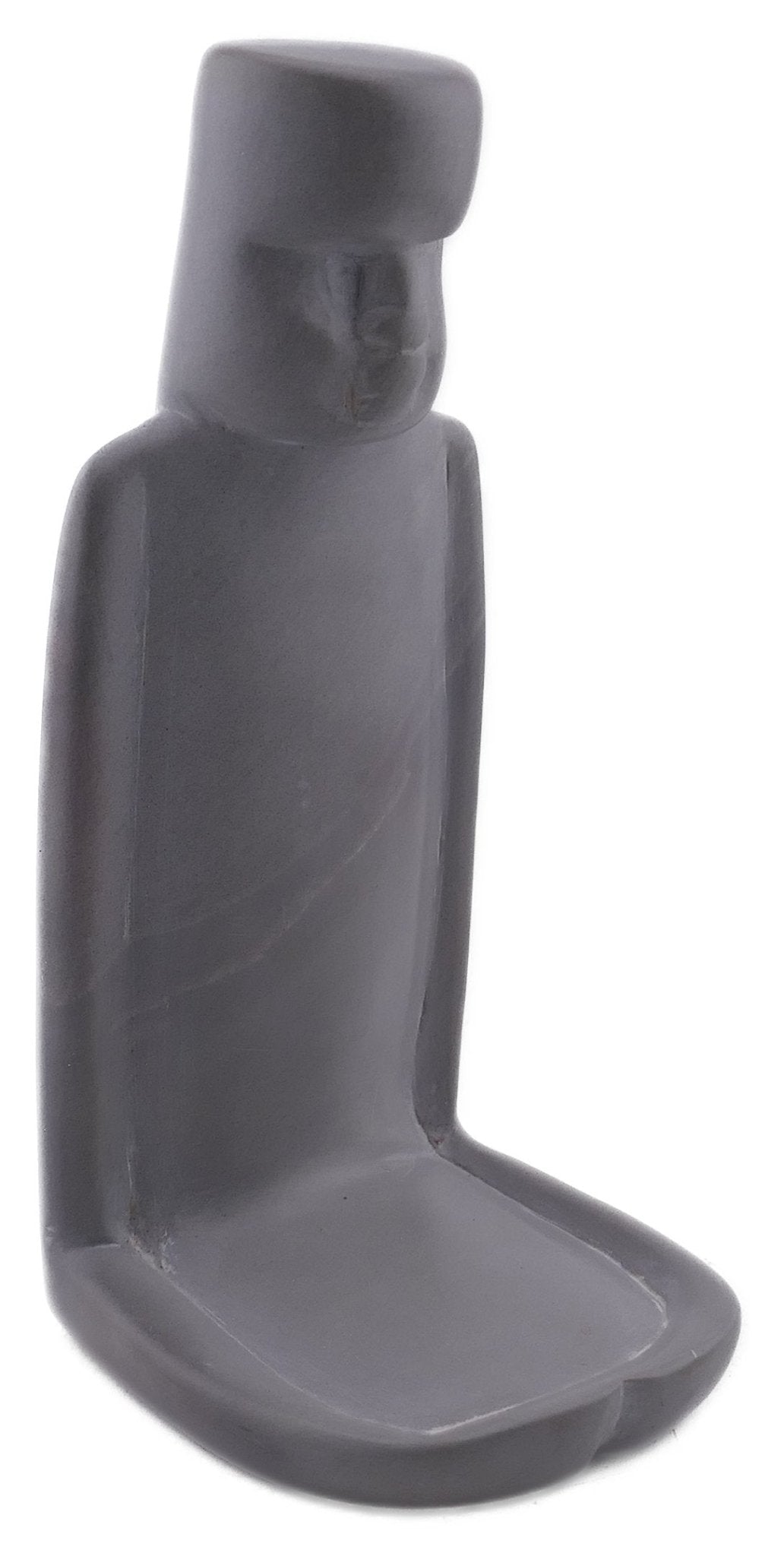 Stone Easter Island Statue Tealight Holder 14cm with Storycard - FriendlyTradingCo
