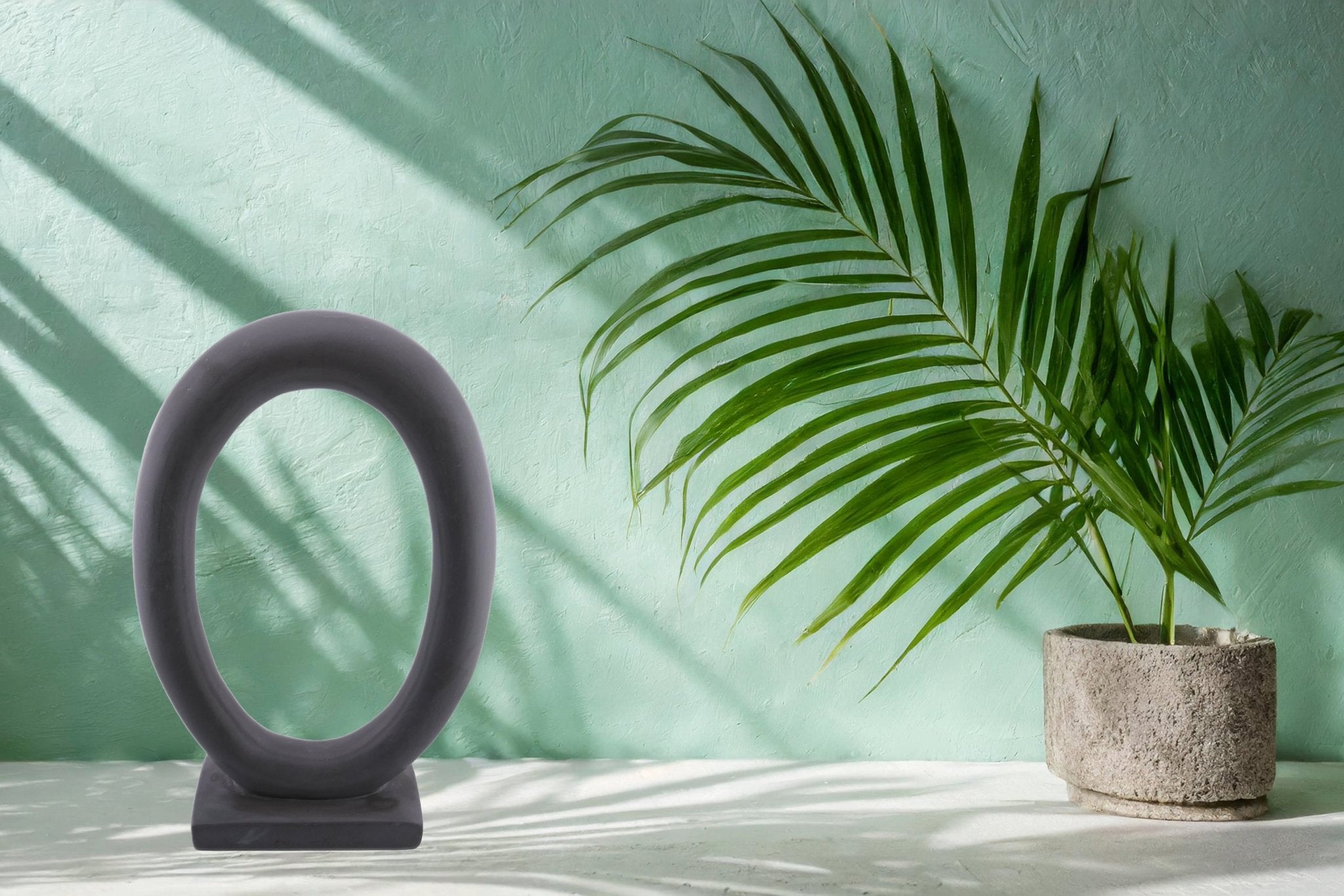 Stone Halo Sculpture // stone sculpture 29 cm / Hand crafted in Africa // +Storycard - FriendlyTradingCo