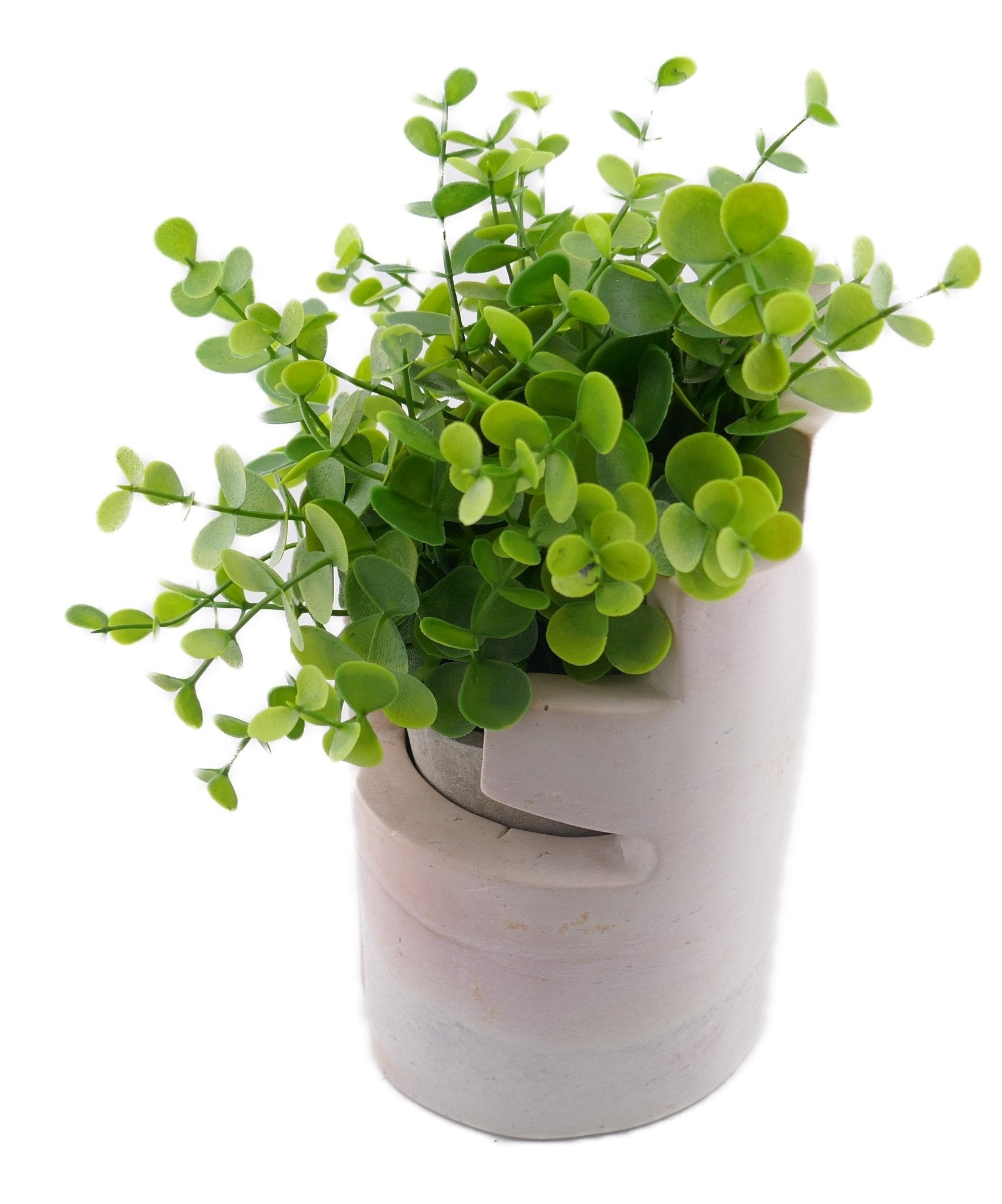 Stone Planter Castle Design hand made 10cm with Storycard - FriendlyTradingCo