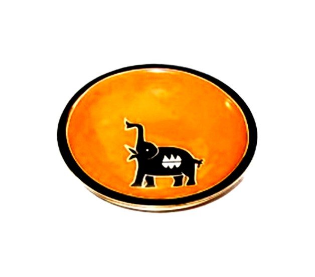 Stone Snack Bowls // Red or Orange Elephant Design // Handcrafted in Africa // with Story - card - FriendlyTradingCo