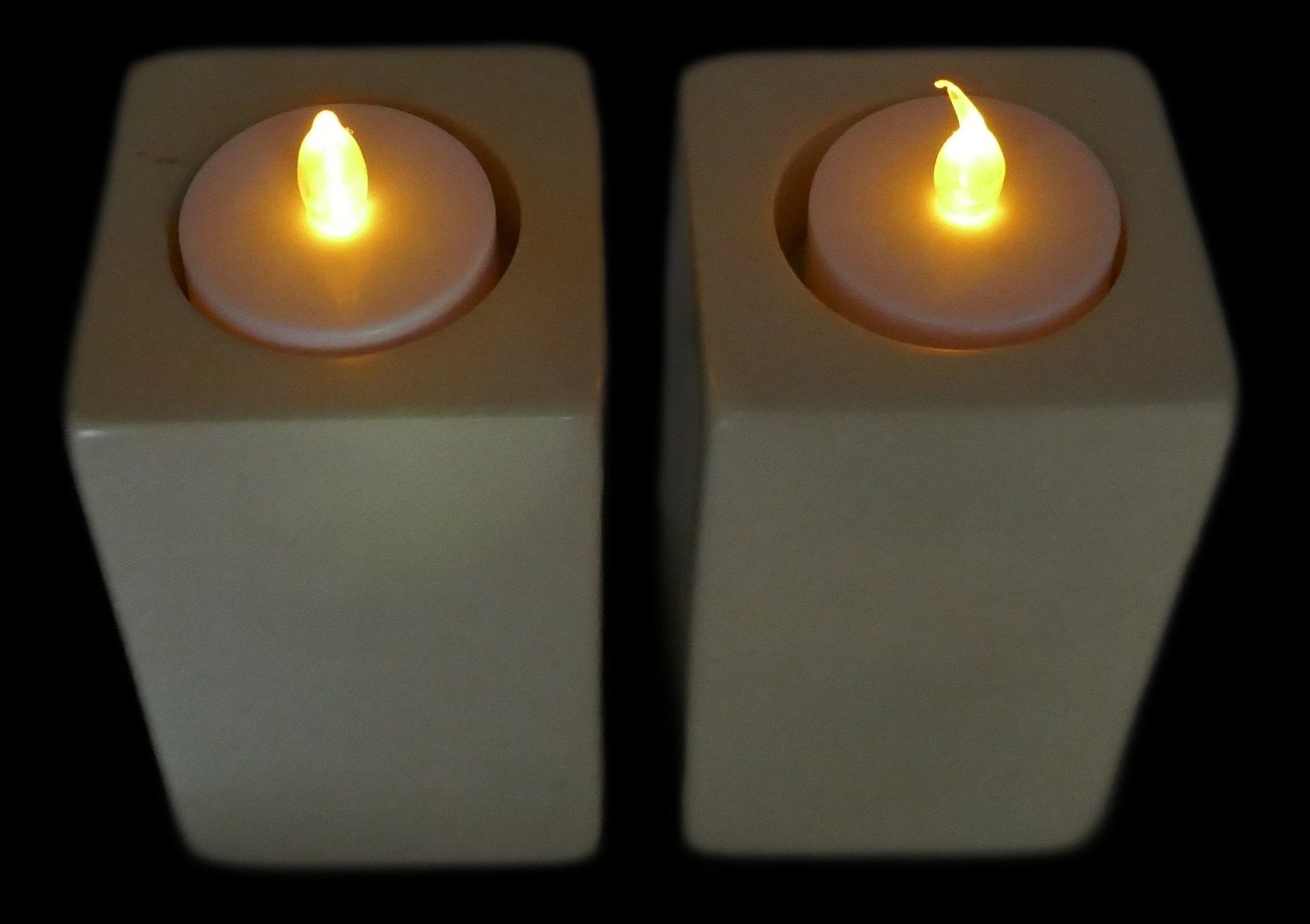 Stone Tall Tealight Holder Rectangle 10cm with Storycard - FriendlyTradingCo