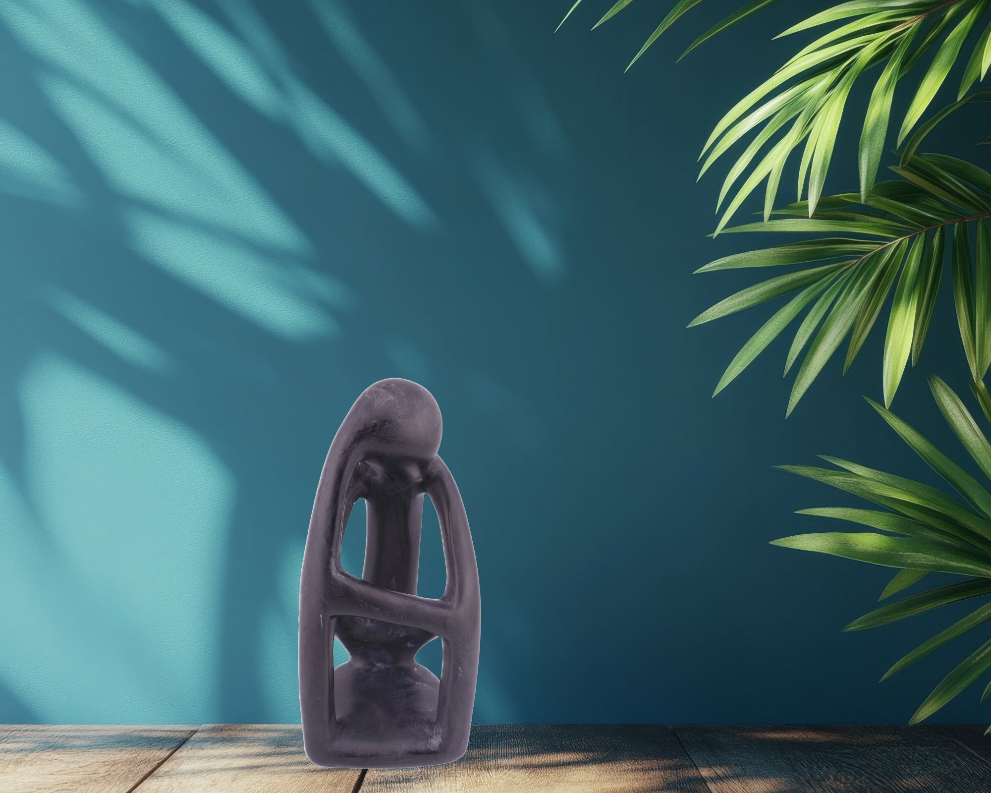 Stone Thinker Sculpture // stone sculpture 11 cm / Hand crafted in Africa // +Storycard - FriendlyTradingCo