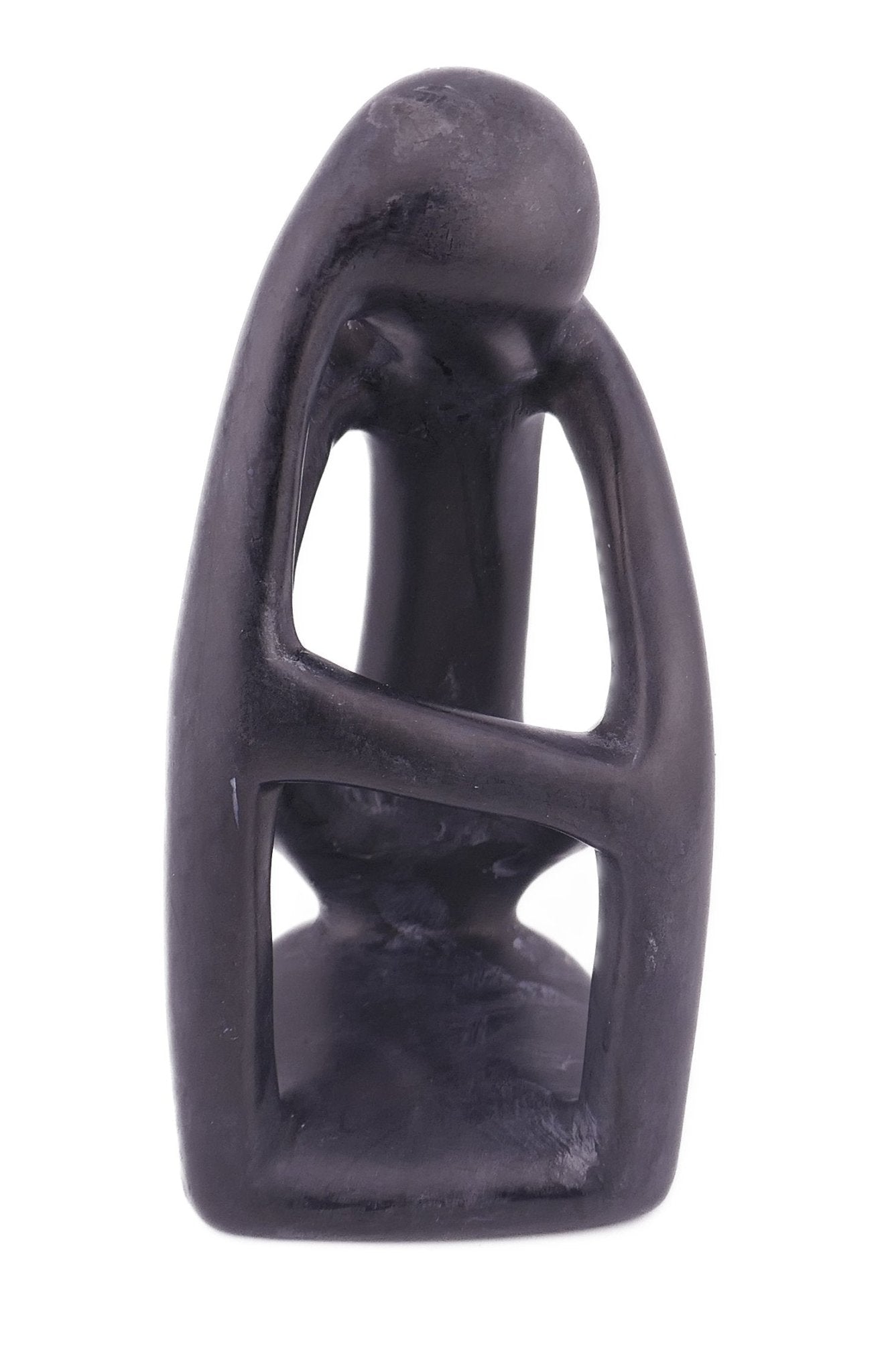 Stone Thinker Sculpture // stone sculpture 11 cm / Hand crafted in Africa // +Storycard - FriendlyTradingCo