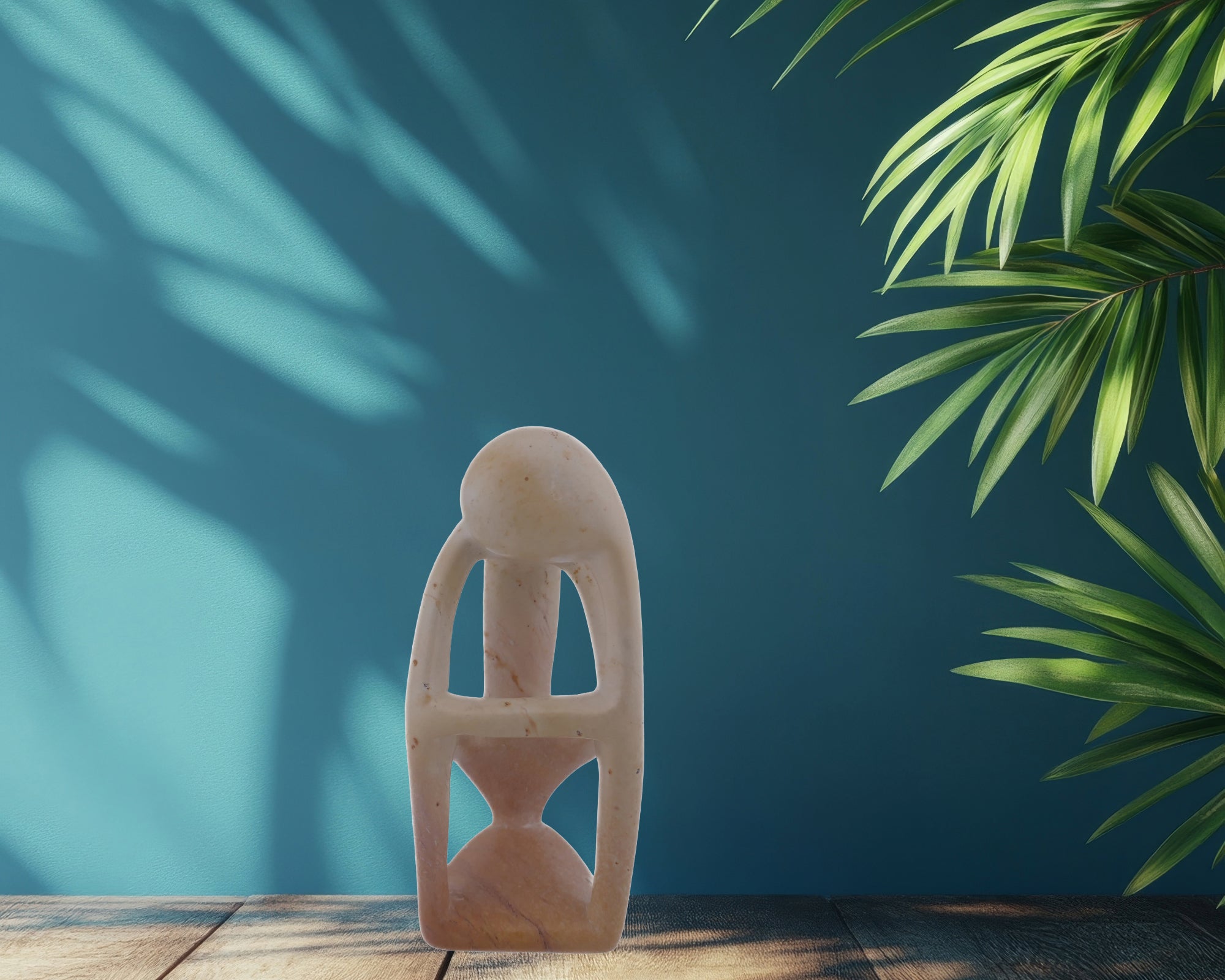 Stone Thinker Sculpture // stone sculpture 11 cm / Hand crafted in Africa // +Storycard - FriendlyTradingCo