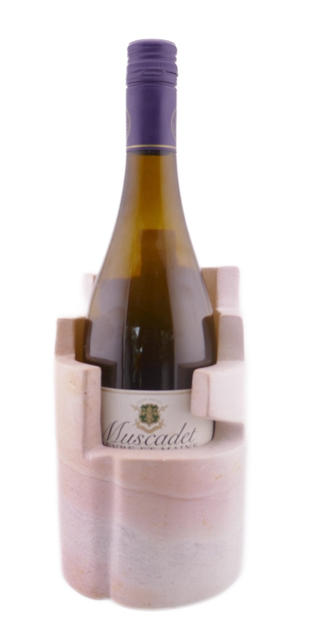 Stone Wine Cooler Castle design hand made 20cm 1.5kg with Storycard - FriendlyTradingCo