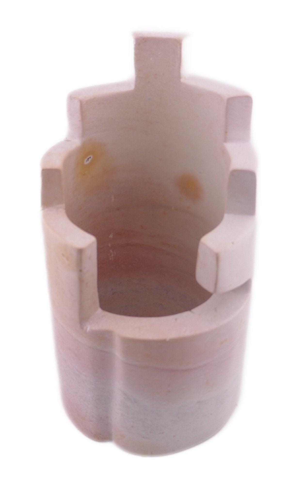 Stone Wine Cooler Castle design hand made 20cm 1.5kg with Storycard - FriendlyTradingCo