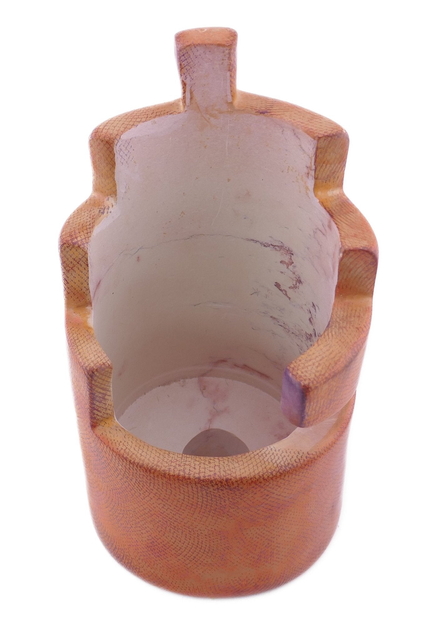 Stone Wine Cooler Castle design hand made 20cm 1.5kg with Storycard - FriendlyTradingCo