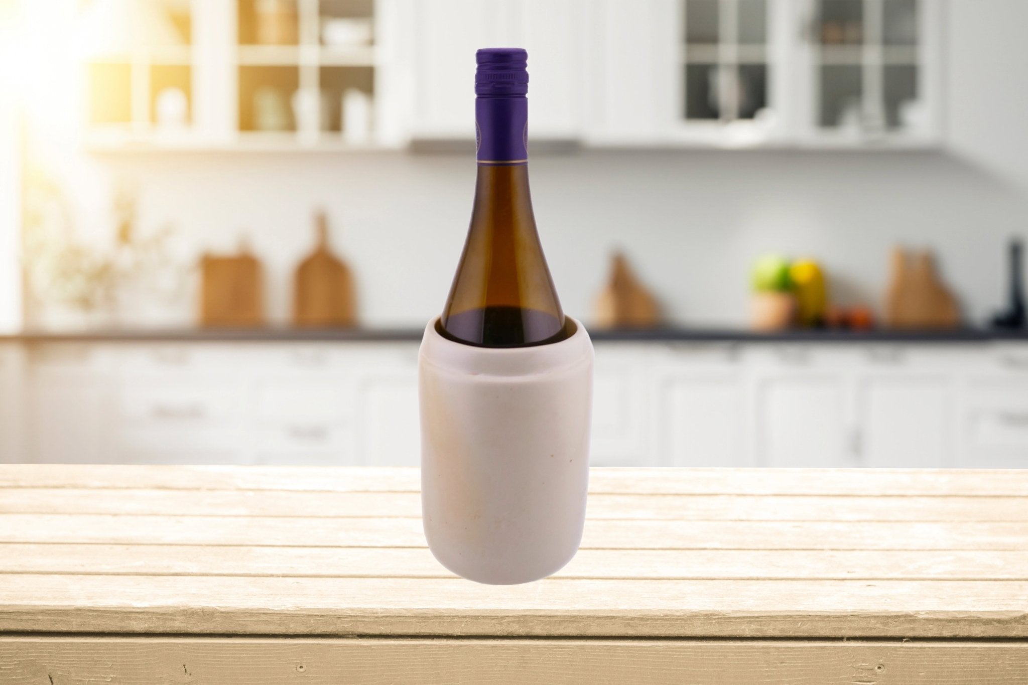 Stone Wine Cooler Classic design hand made 20cm and 15cm with Storycard - FriendlyTradingCo