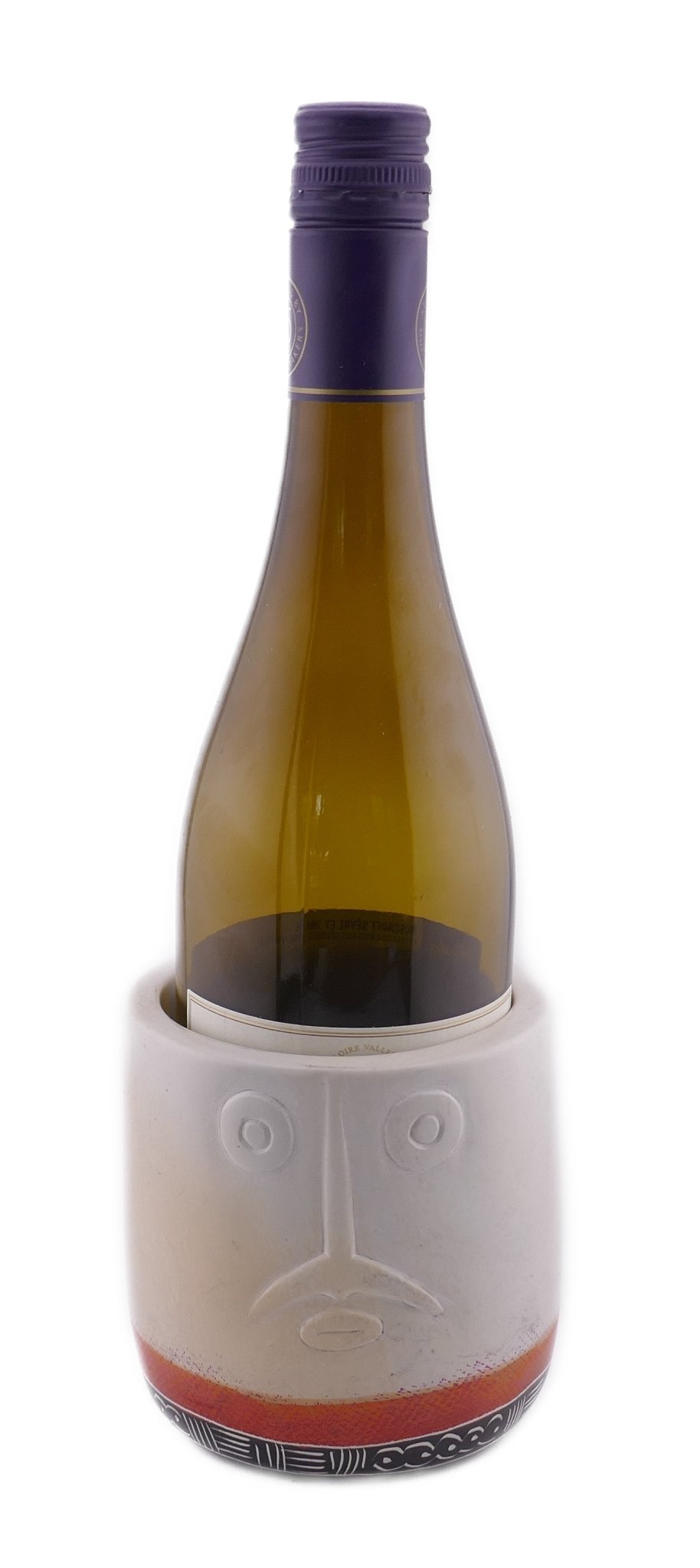 Stone Wine Cooler Maasai Warrior design hand made 15cm and 10cm with Storycard - FriendlyTradingCo