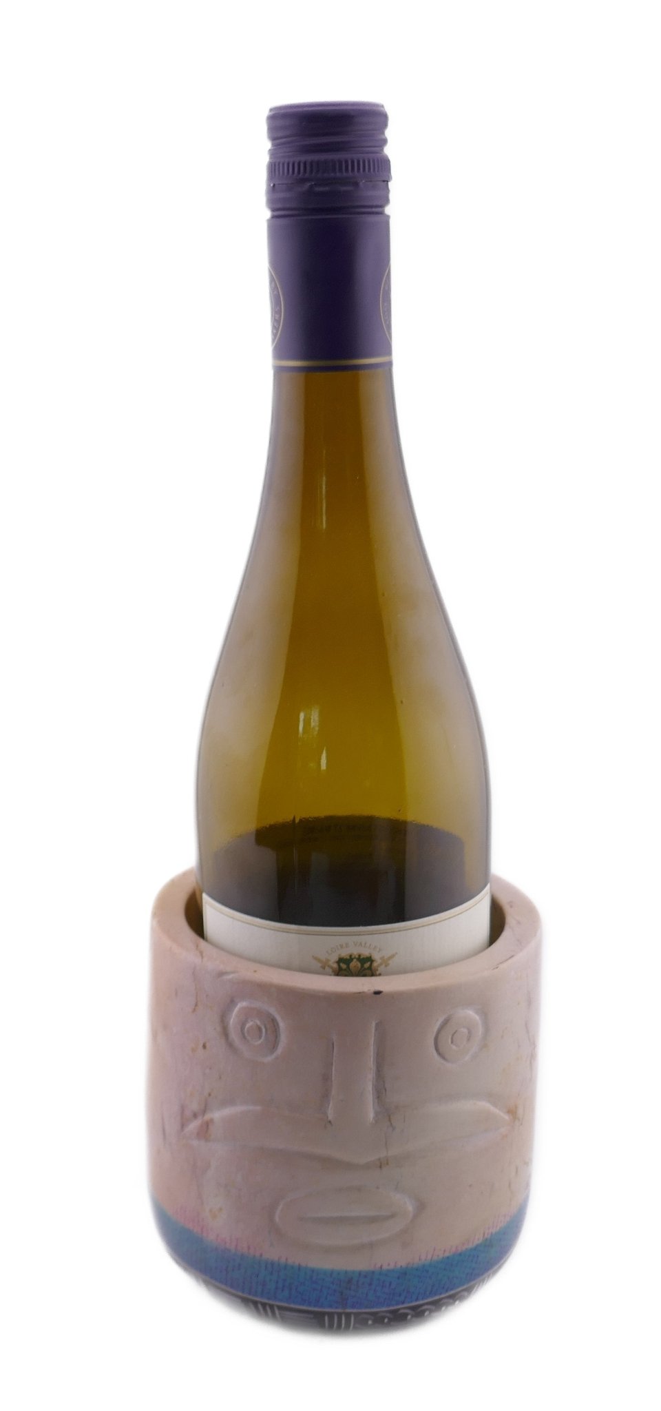 Stone Wine Cooler Maasai Warrior design hand made 15cm and 10cm with Storycard - FriendlyTradingCo